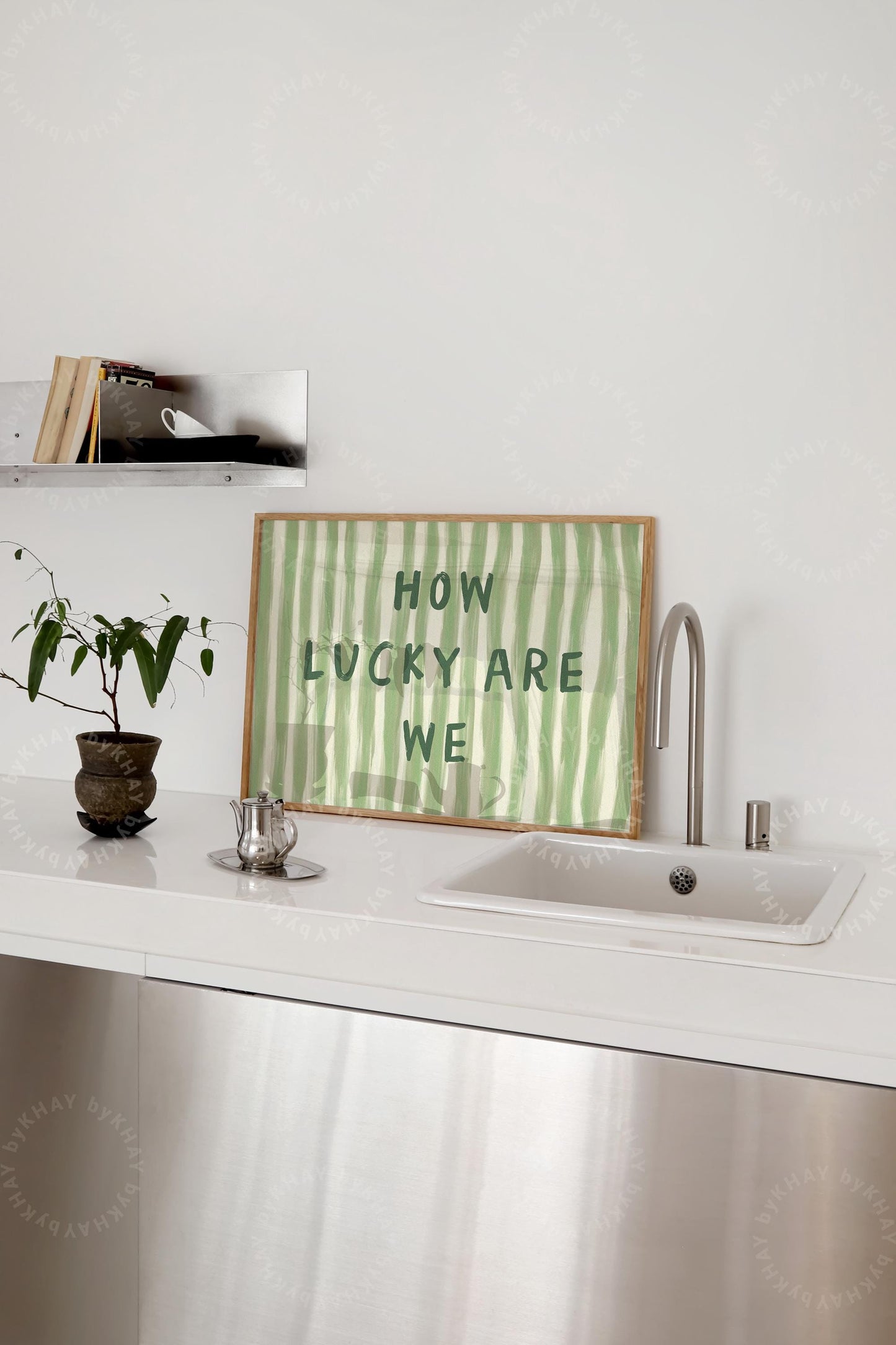 How Lucky Are We Horizontal Print