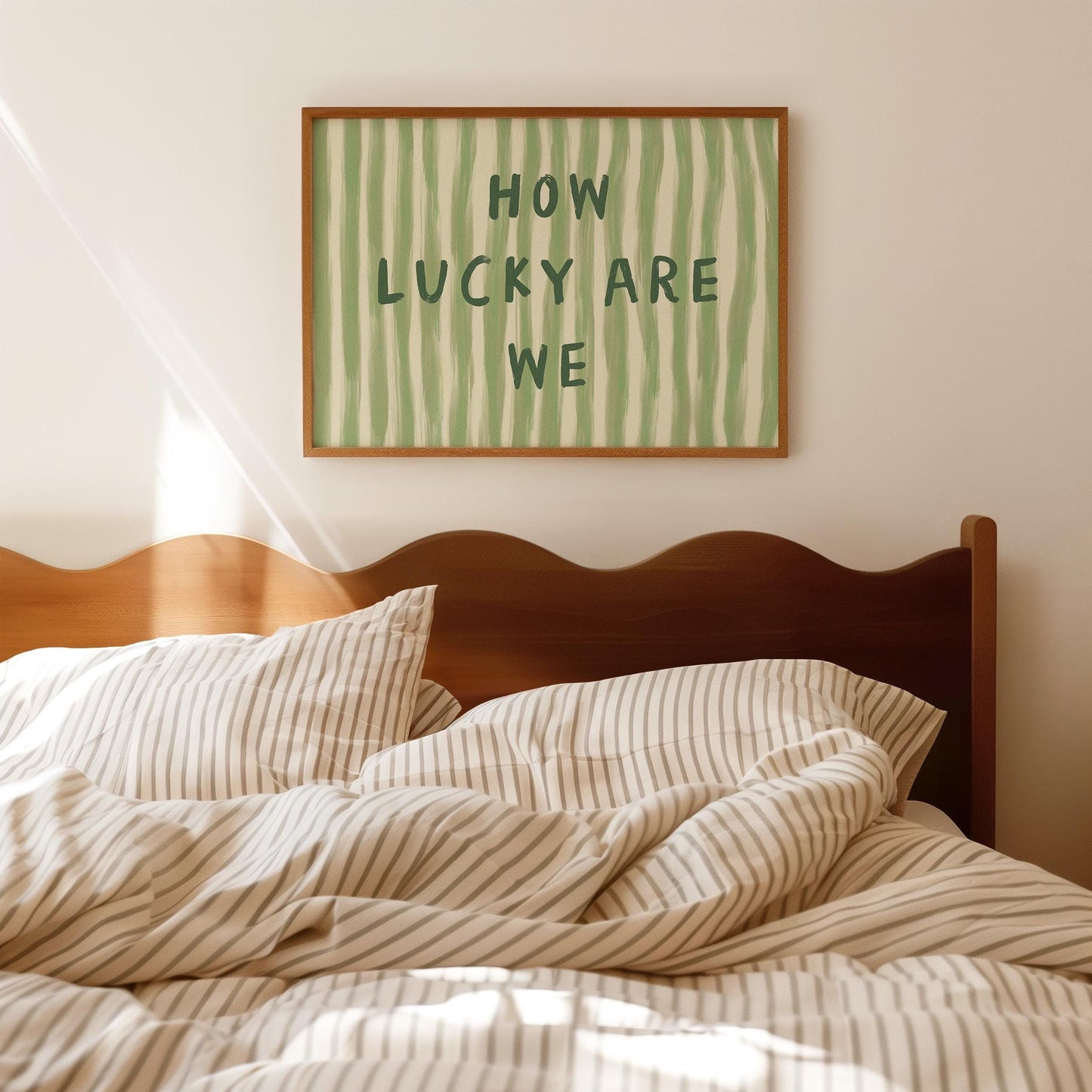 How Lucky Are We Horizontal Print