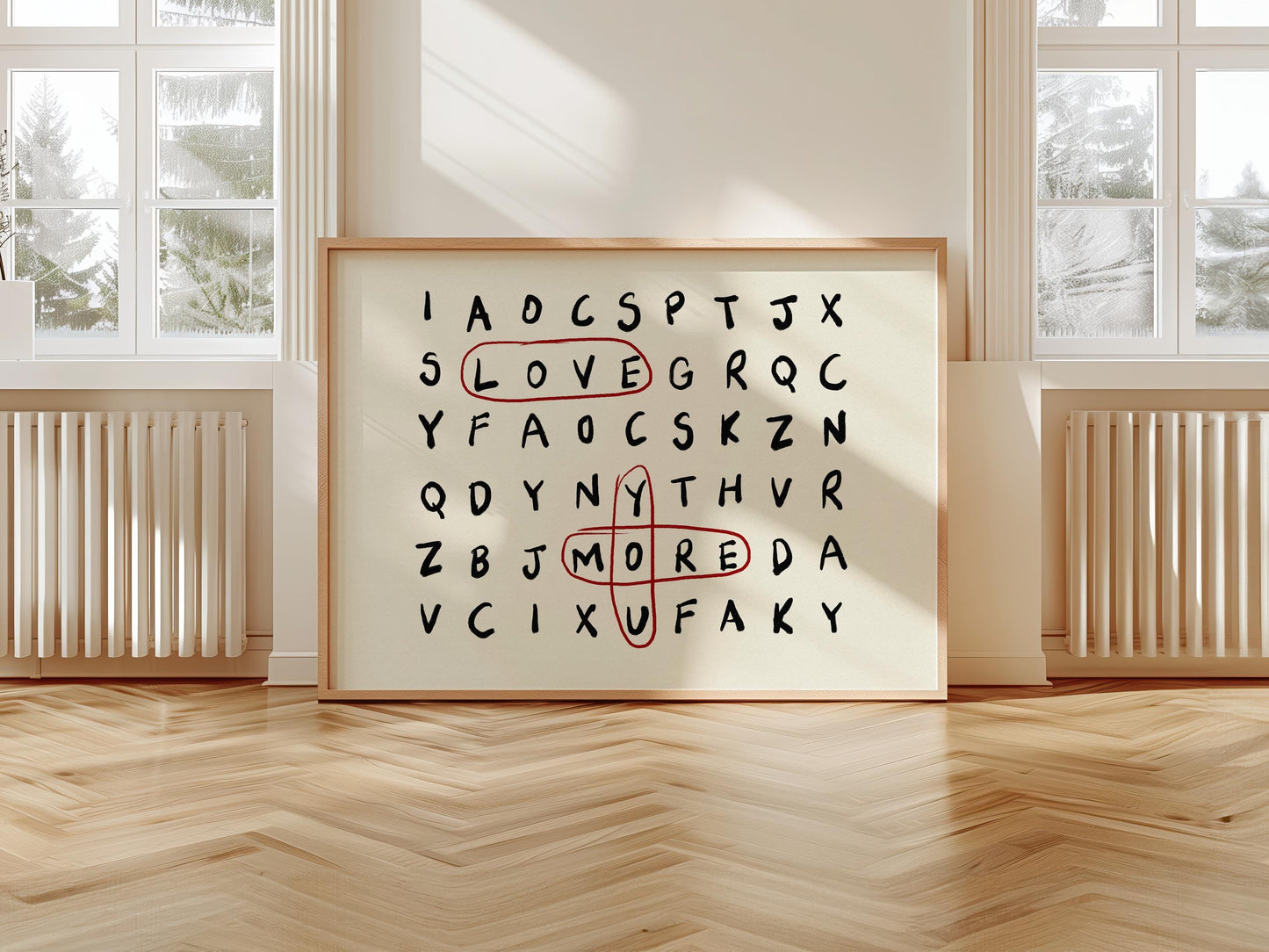 Love You More Print Horizontal