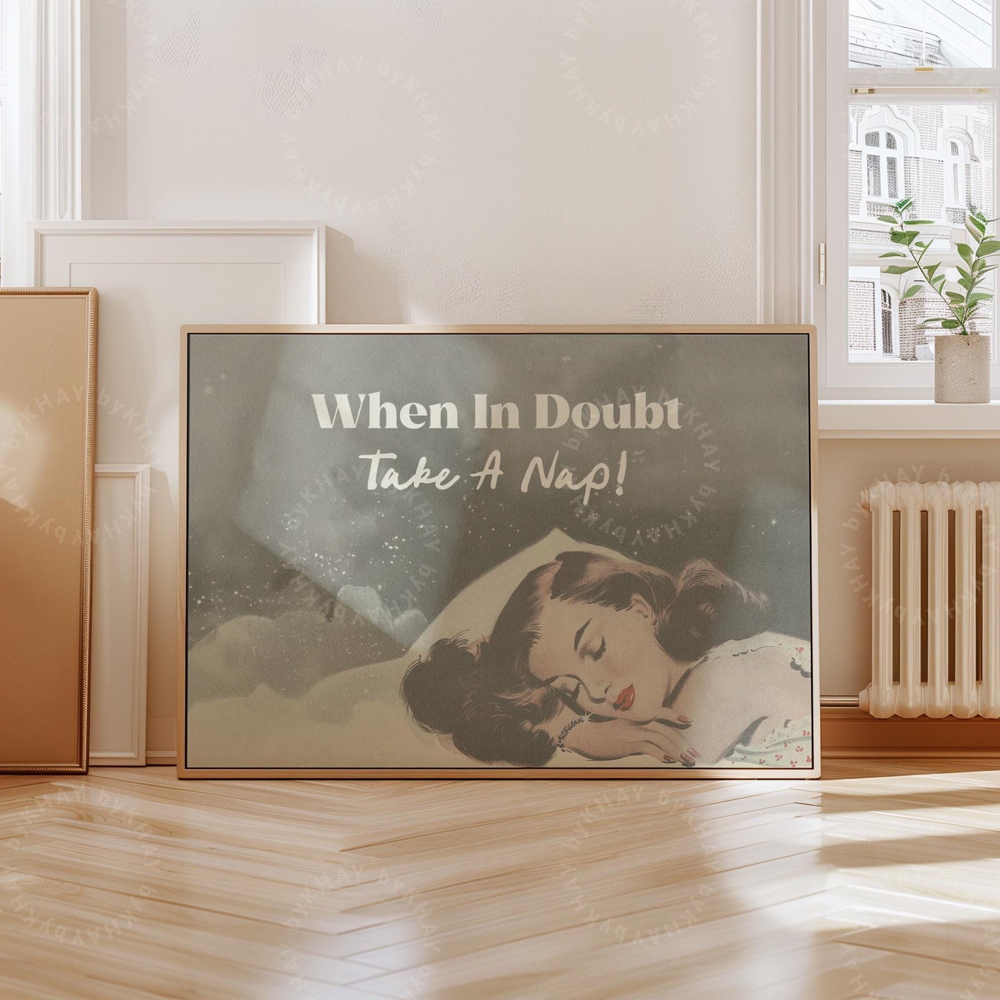 When In Doubt Take a Nap Print
