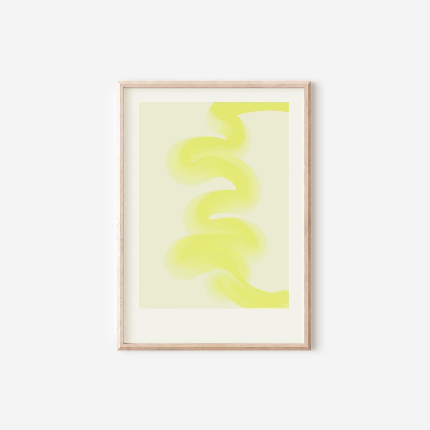 a picture of a banana print hanging on a wall