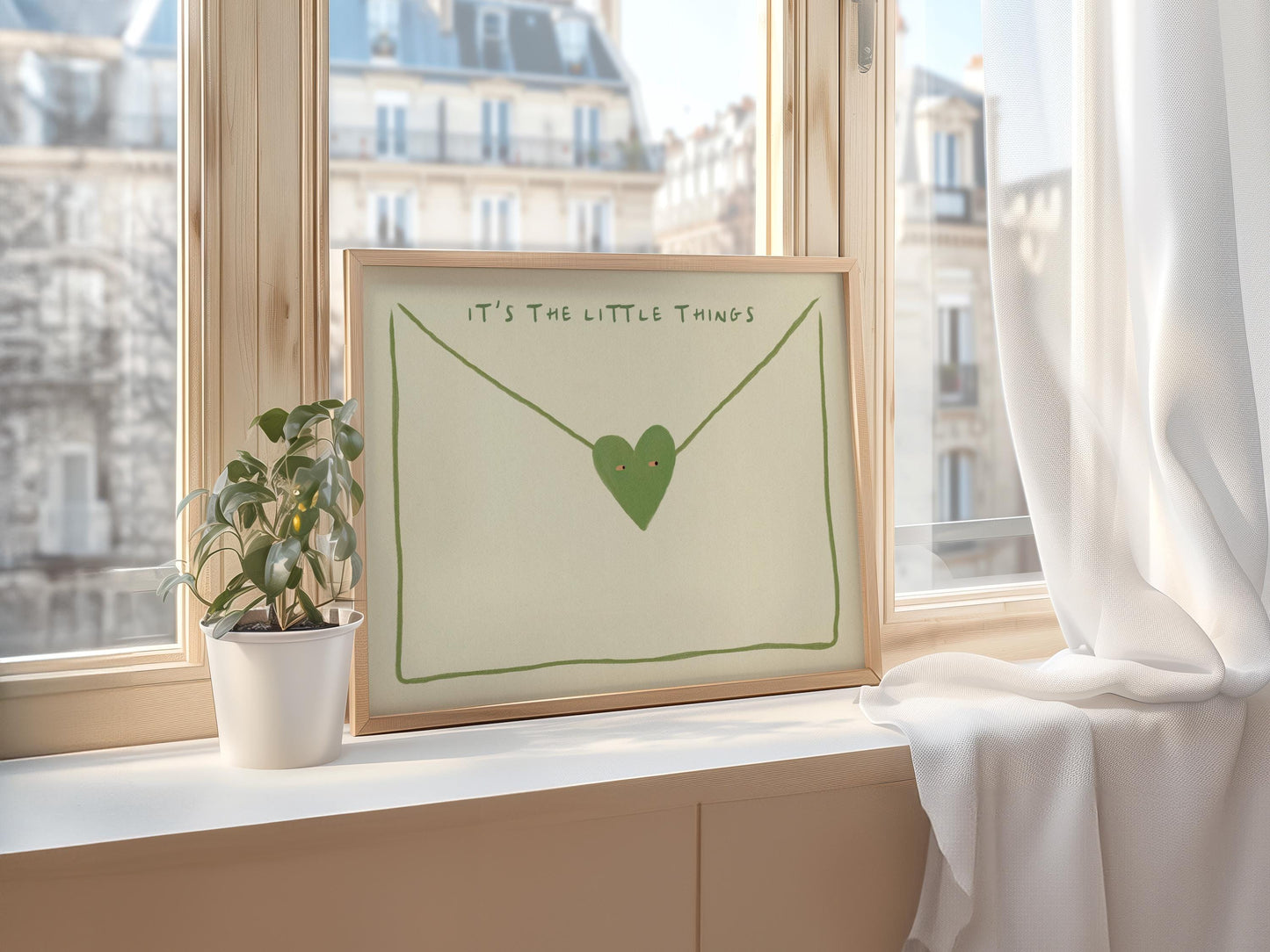 It's The Little Things Love Letter Green