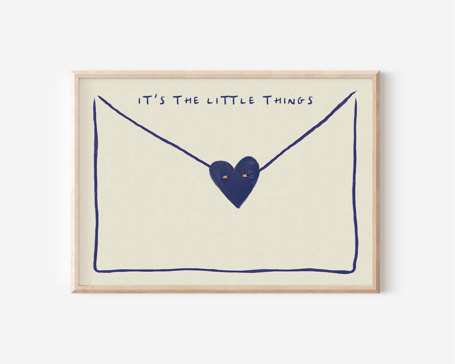 It's The Little Things Navy Blue