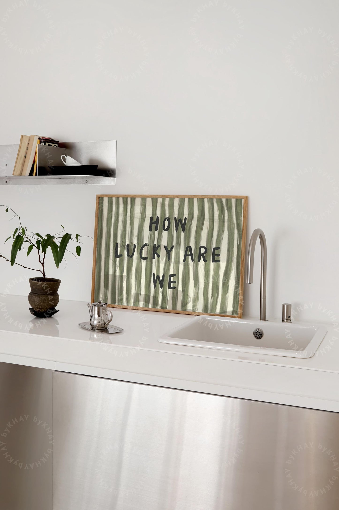 How Lucky Are We Horizontal Print