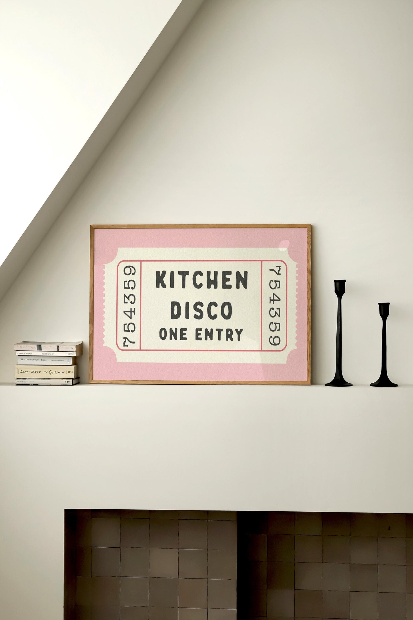 Kitchen Disco Ticket Horizontal Print