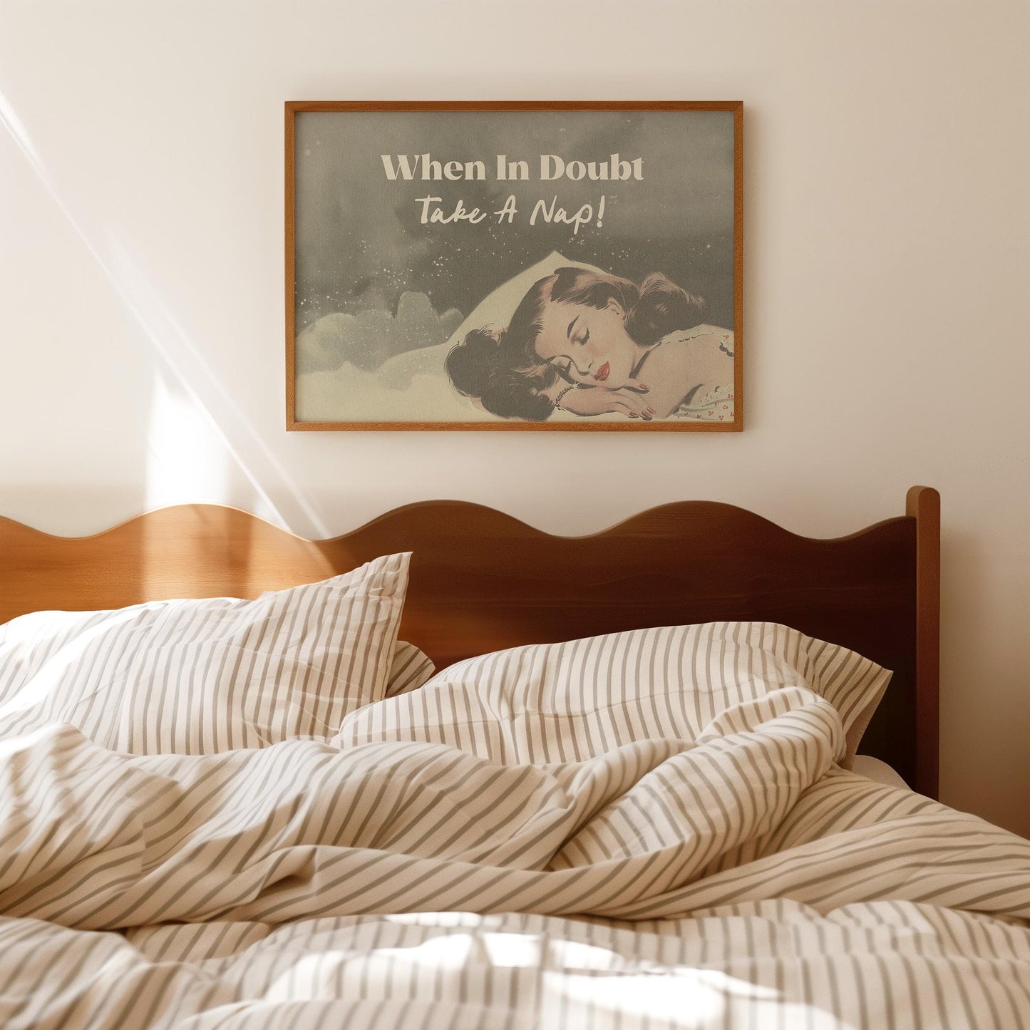 When In Doubt Take a Nap Print