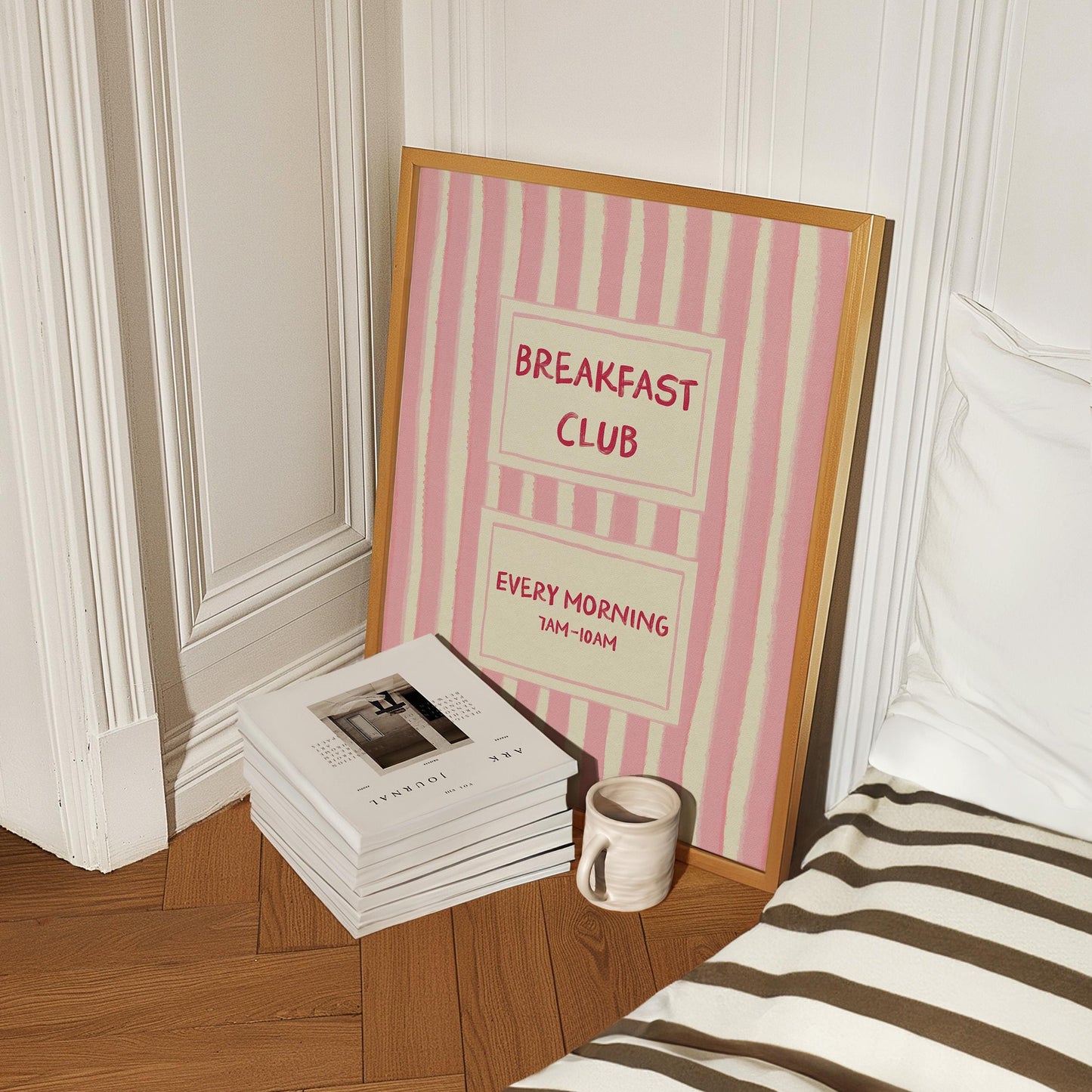 Breakfast Club Print Pink