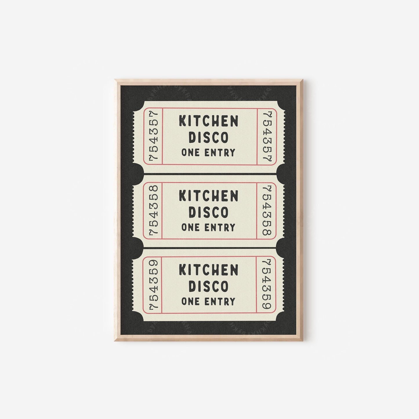 Kitchen Disco Ticket Print