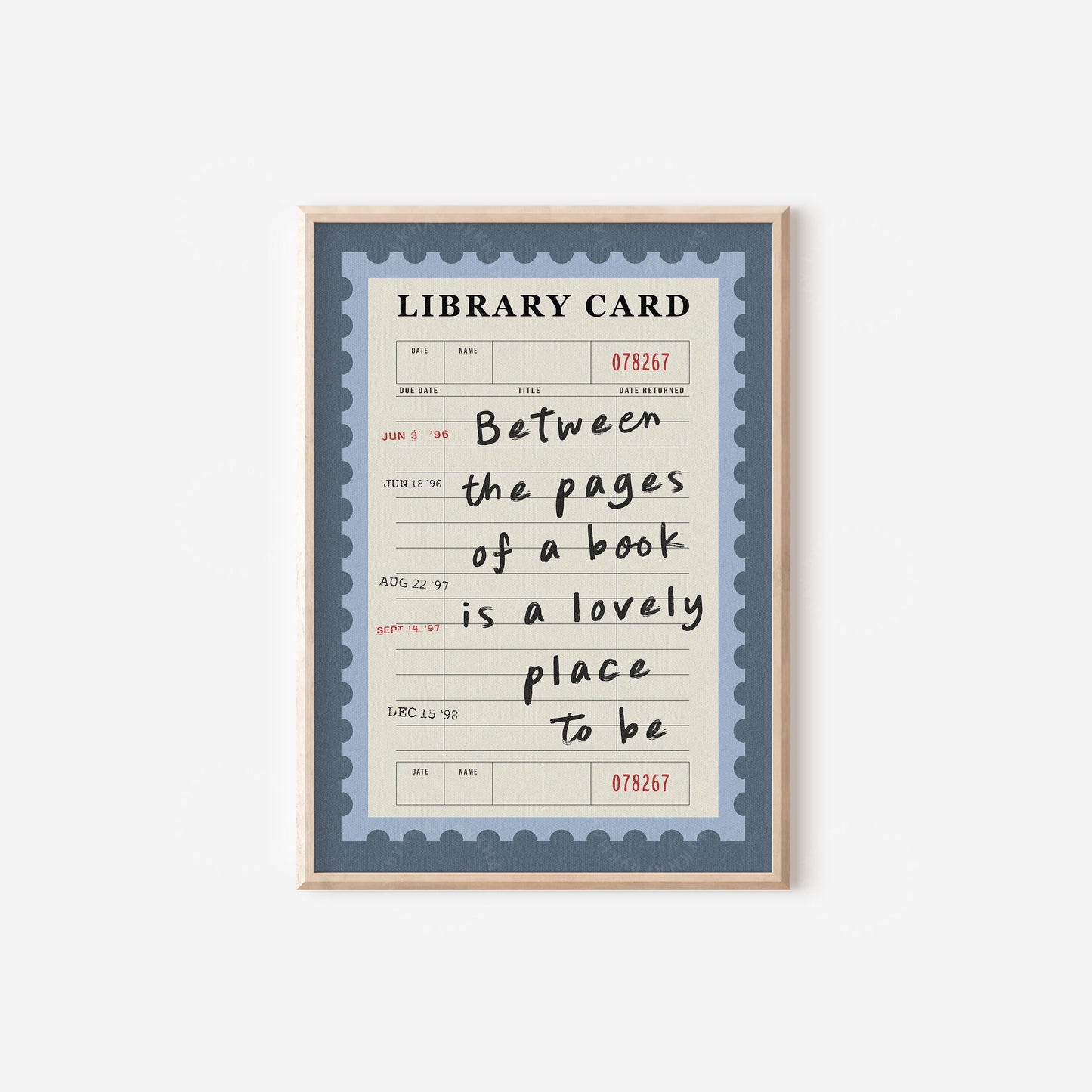 Between The Pages Book Blue