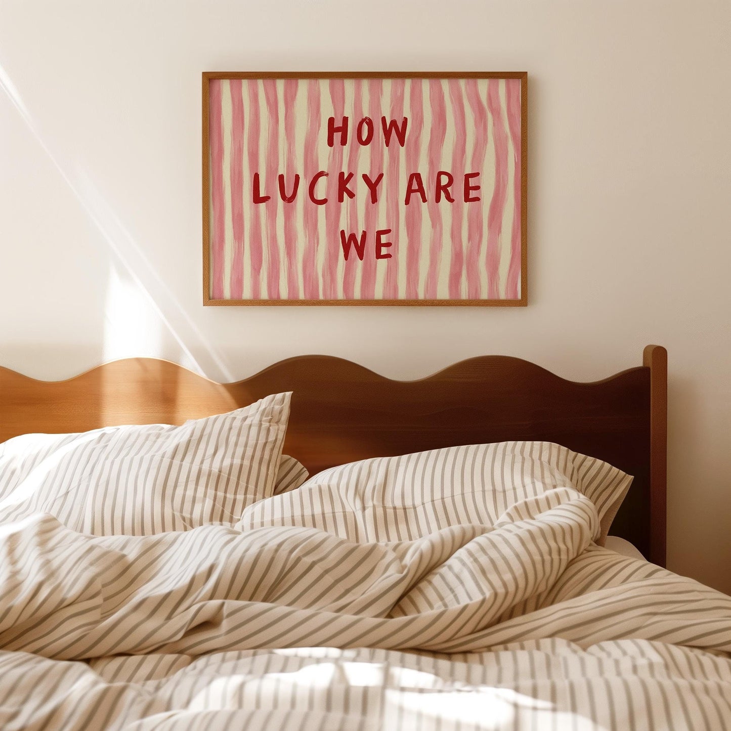 How Lucky Are We Horizontal Print