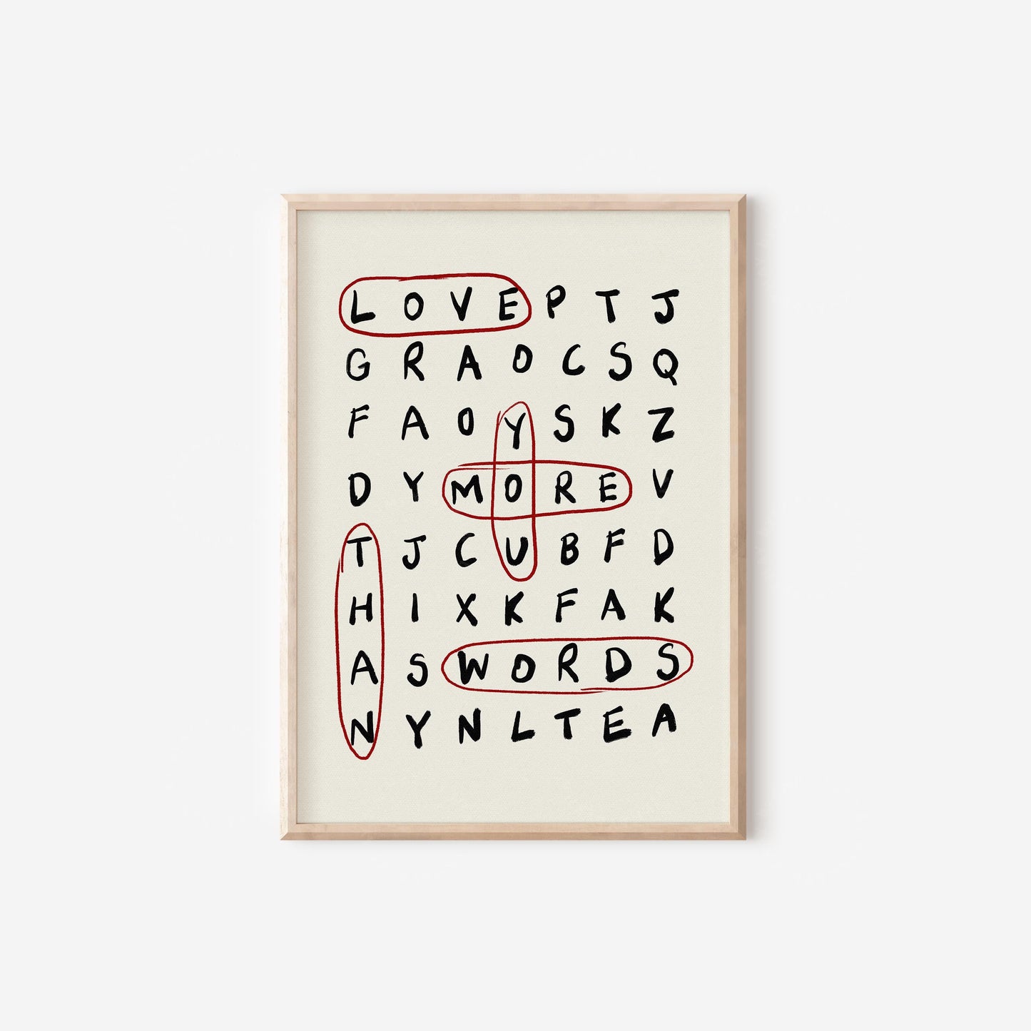 Love You More Than Words Print