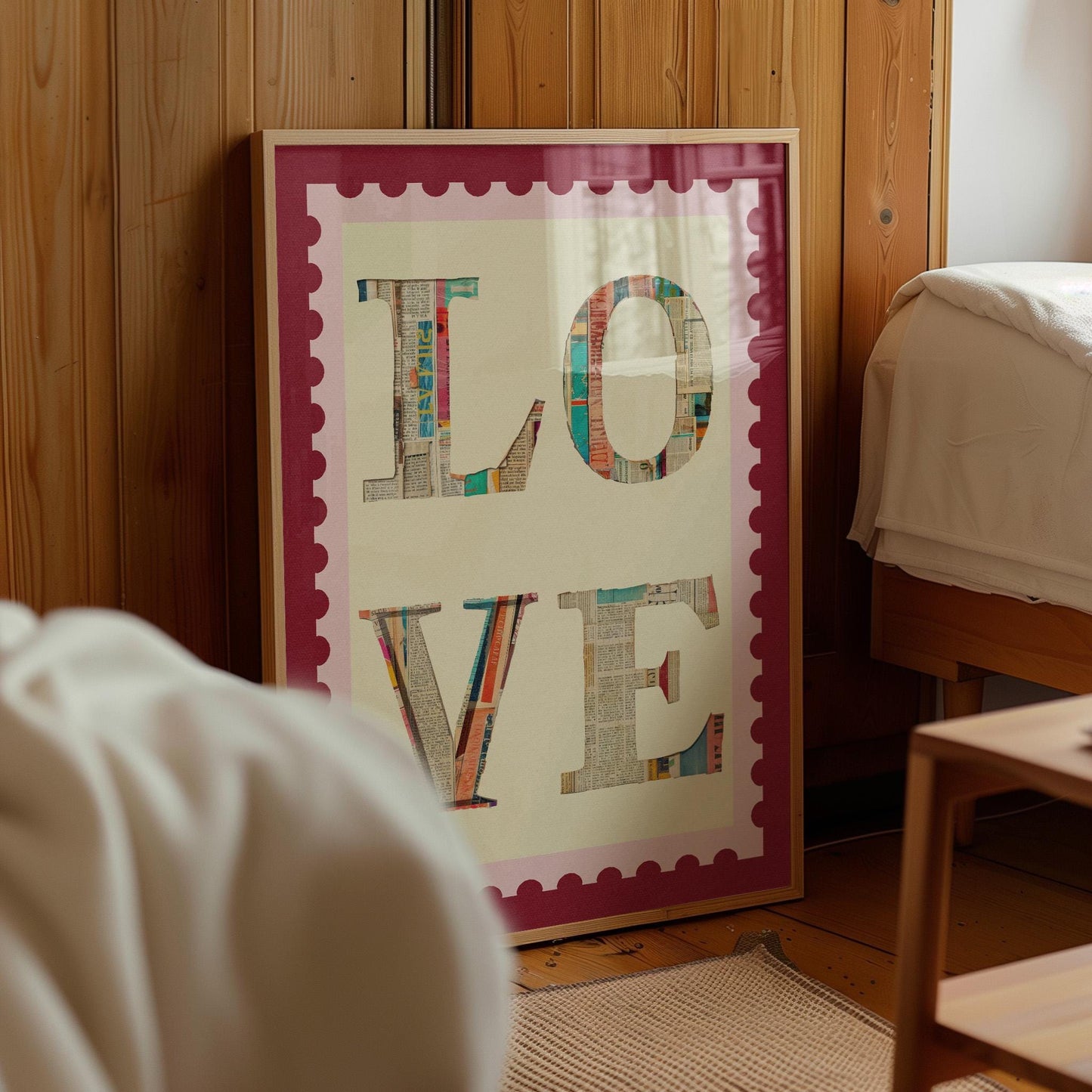 Love Newspaper Collage