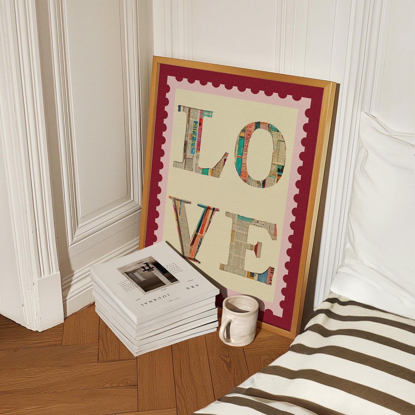 Love Newspaper Collage