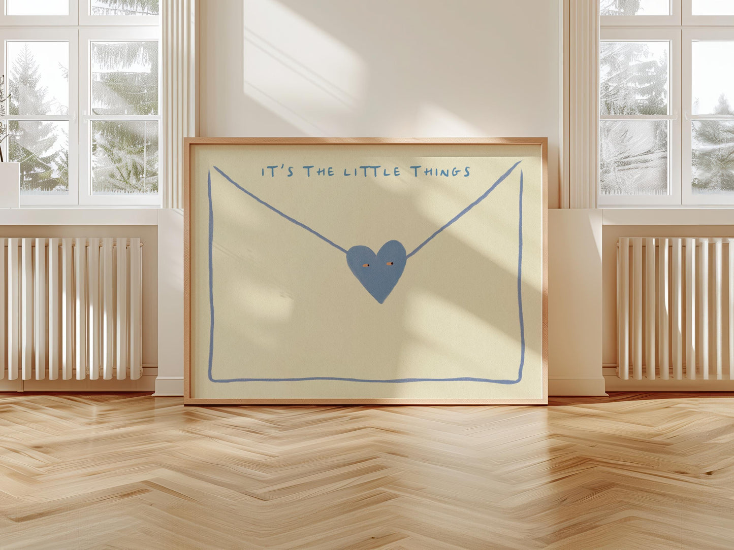 It's The Little Things Love Letter Blue