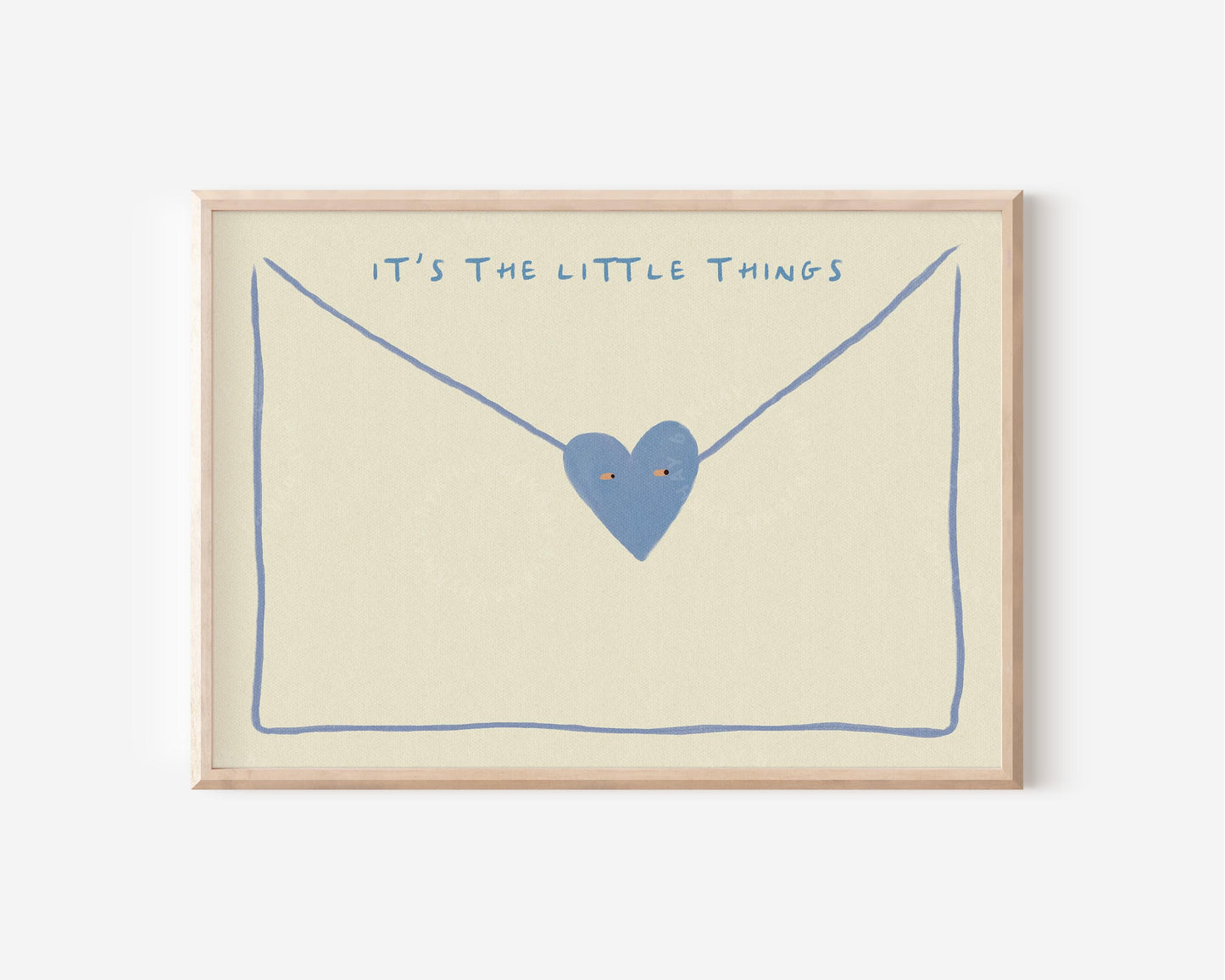 It's The Little Things Love Letter Blue