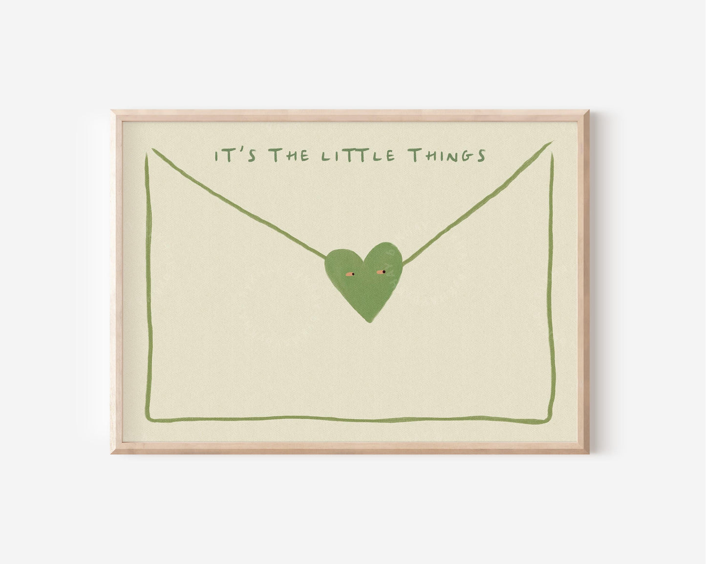 It's The Little Things Love Letter Green