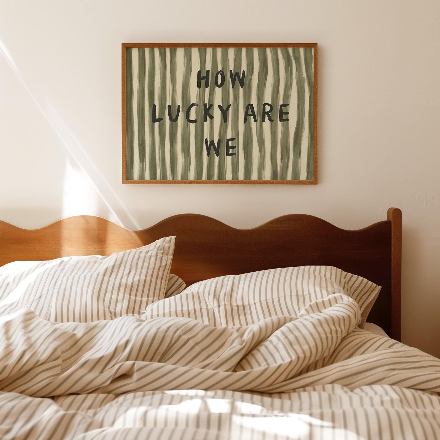 How Lucky Are We Horizontal Print