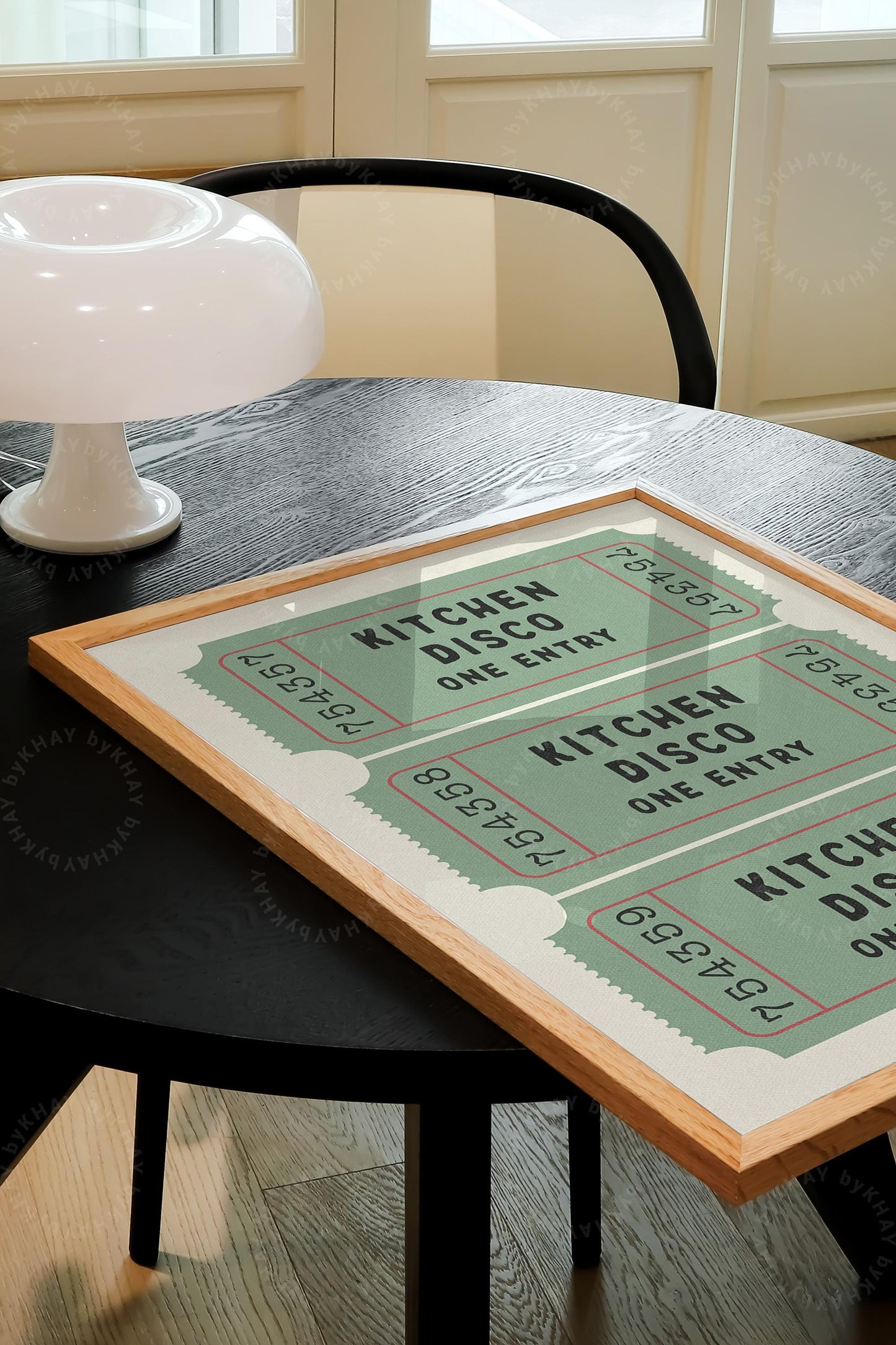 Kitchen Disco Ticket Print