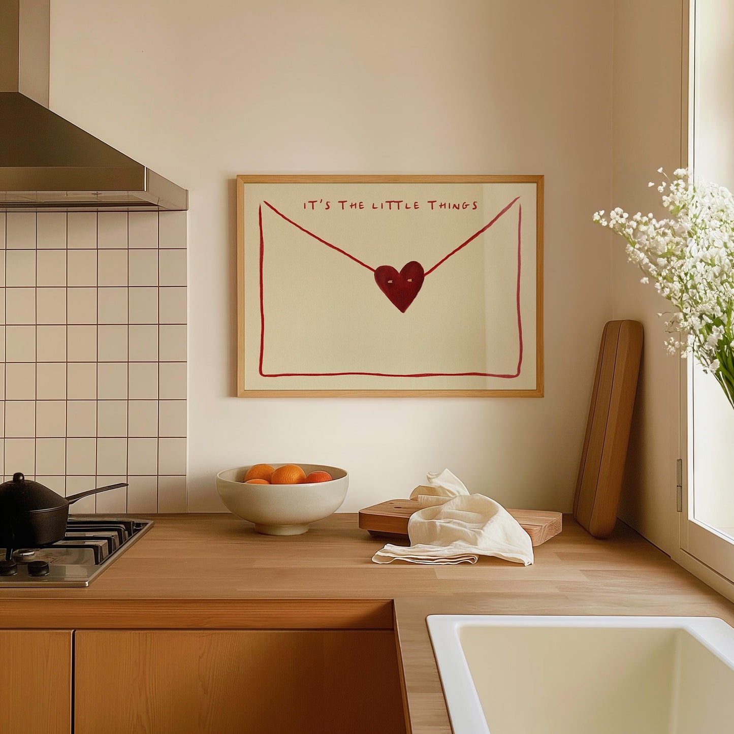 It's The Little Things Love Letter Print
