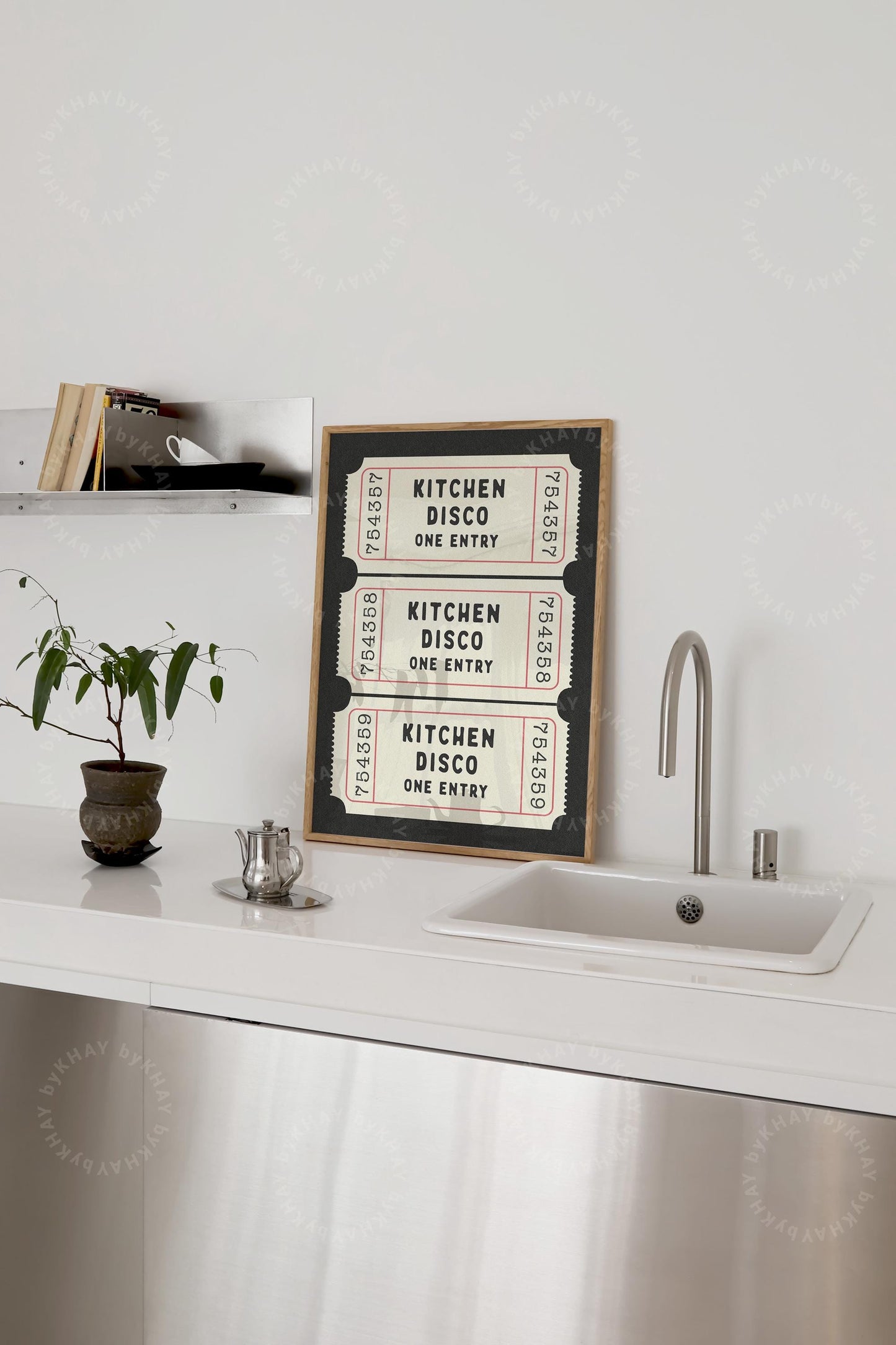 Kitchen Disco Ticket Print