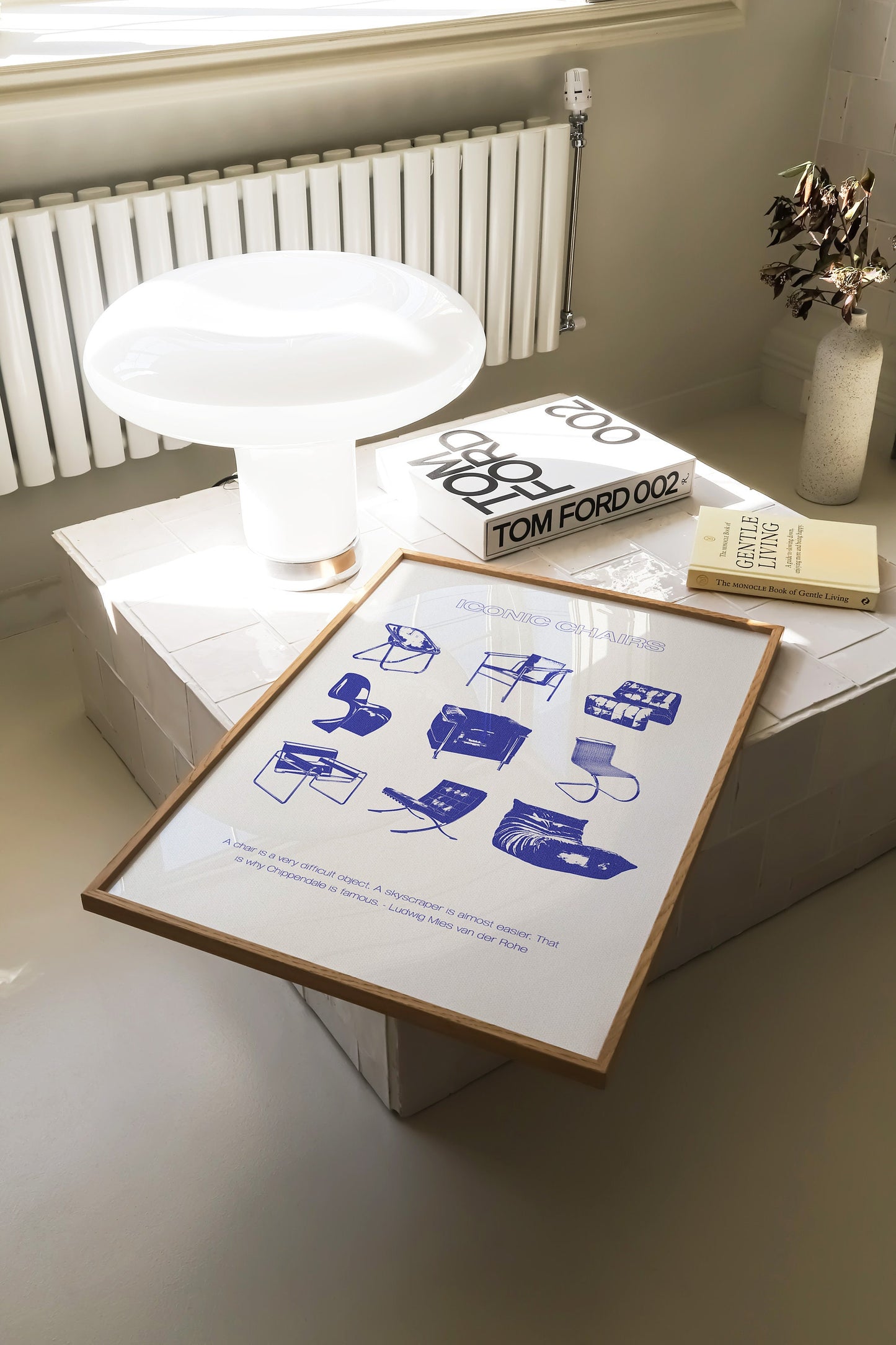 Iconic Chair Cobalt Print