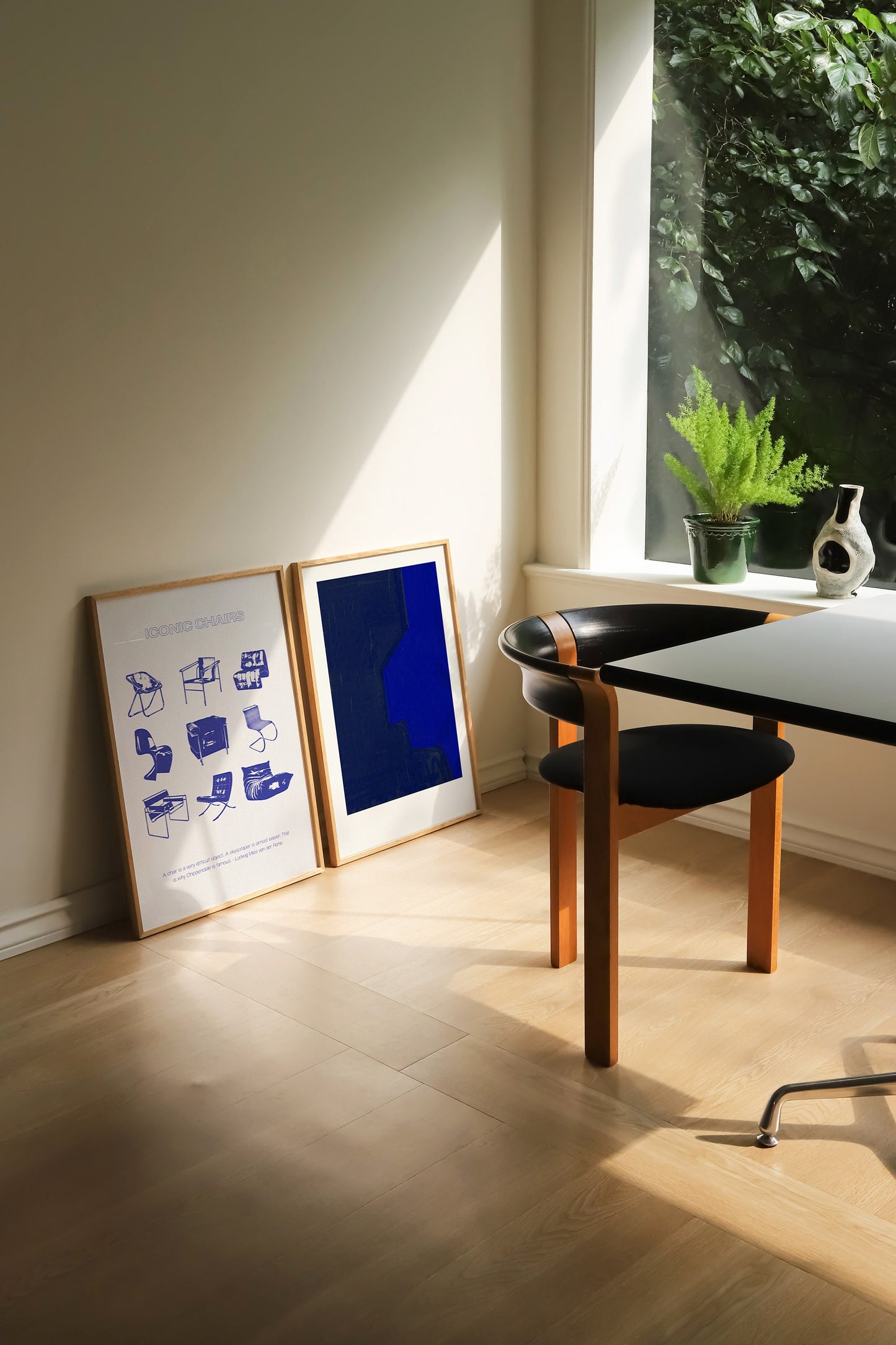 Iconic Chair Cobalt Print