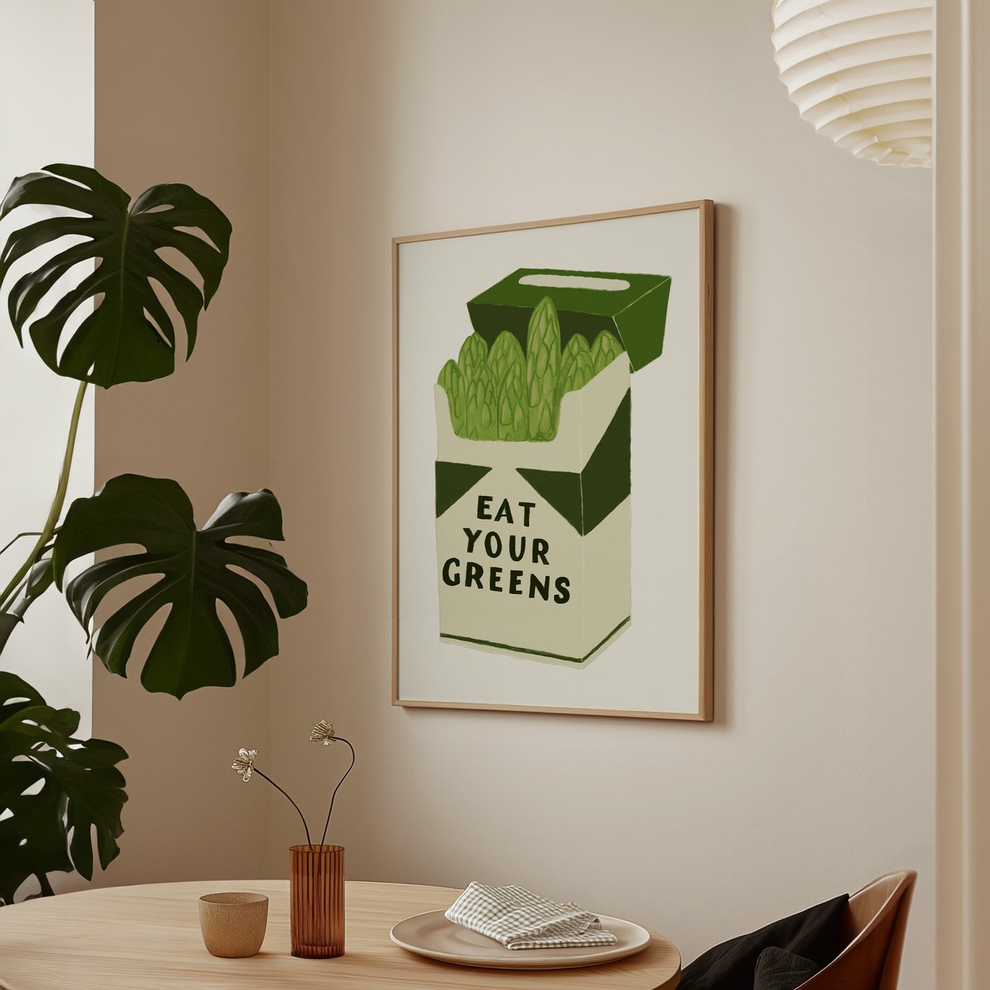 Eat Your Greens Kitchen Print