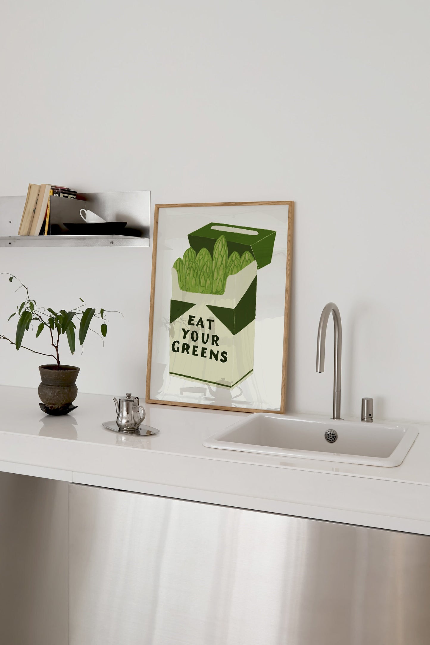 Eat Your Greens Kitchen Print