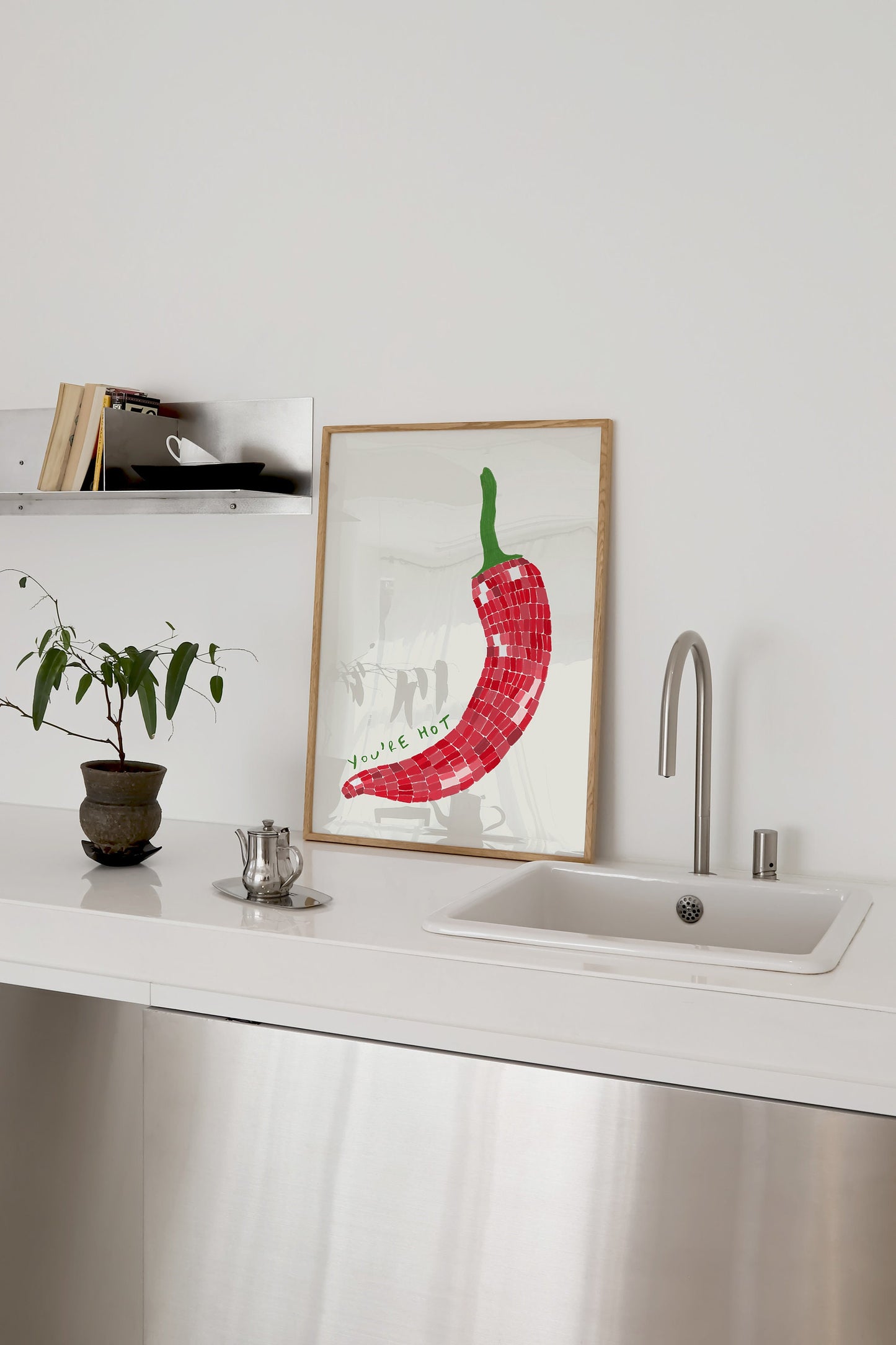 You're Hot Disco Ball Chilli Print