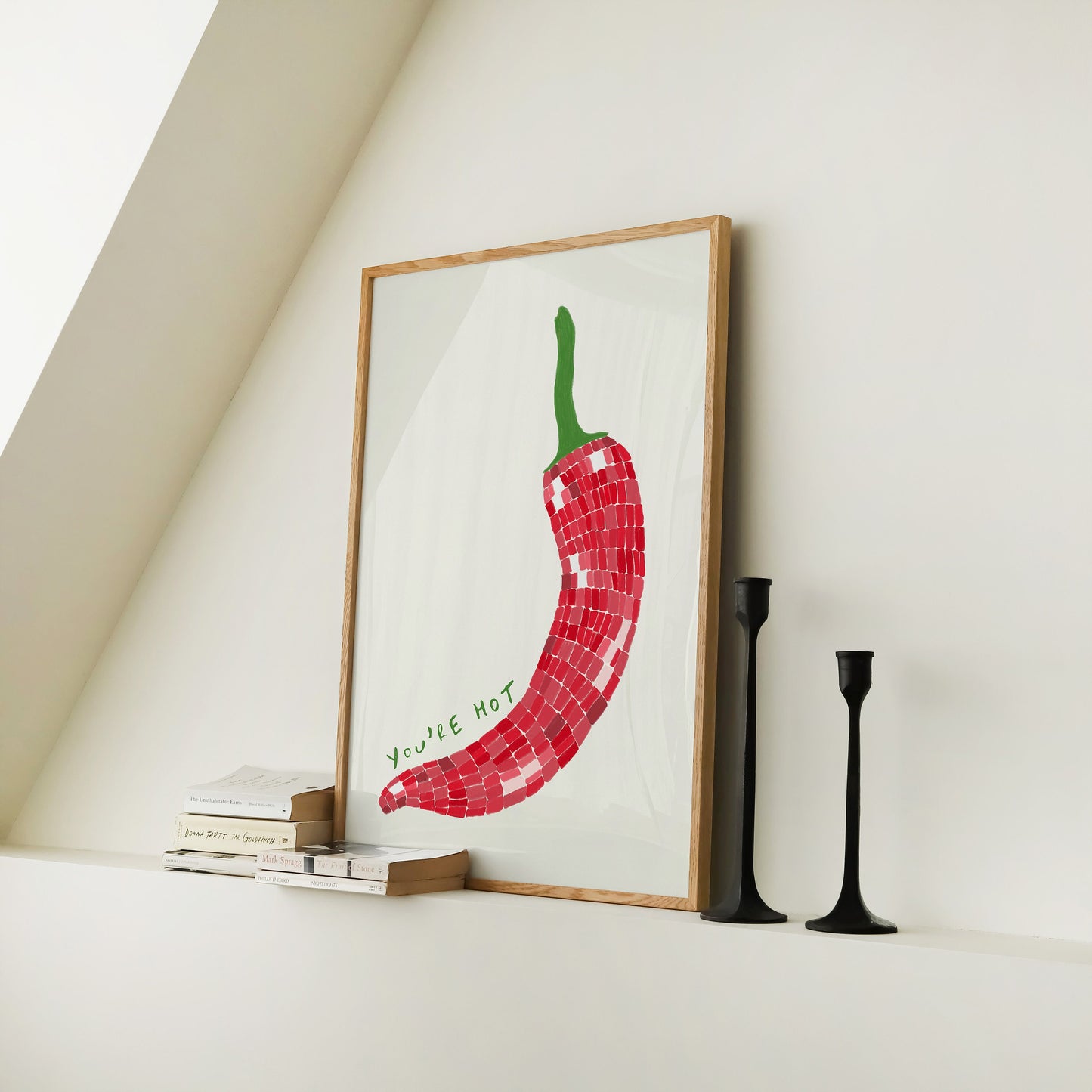You're Hot Disco Ball Chilli Print