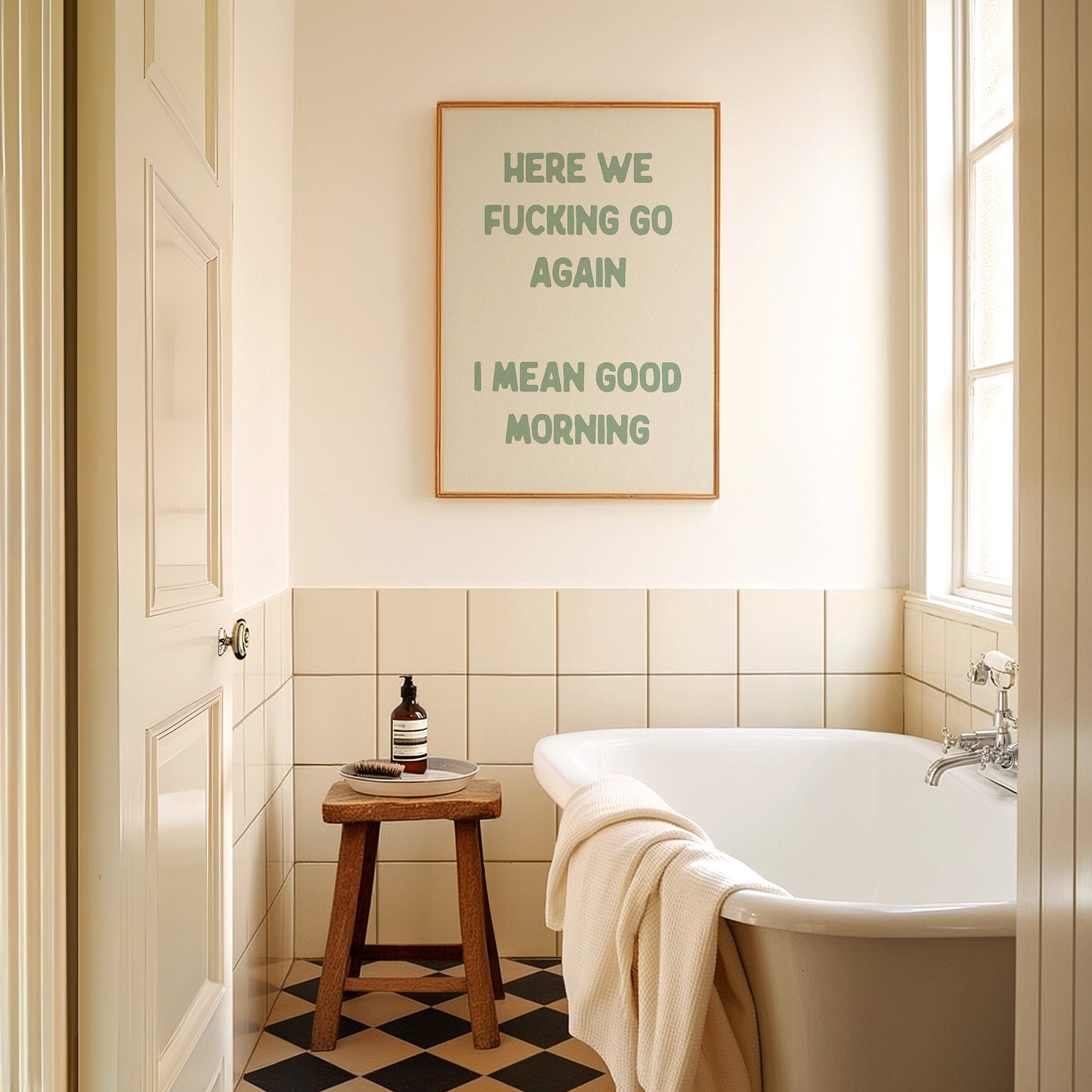 Here We Fucking Go Again Print