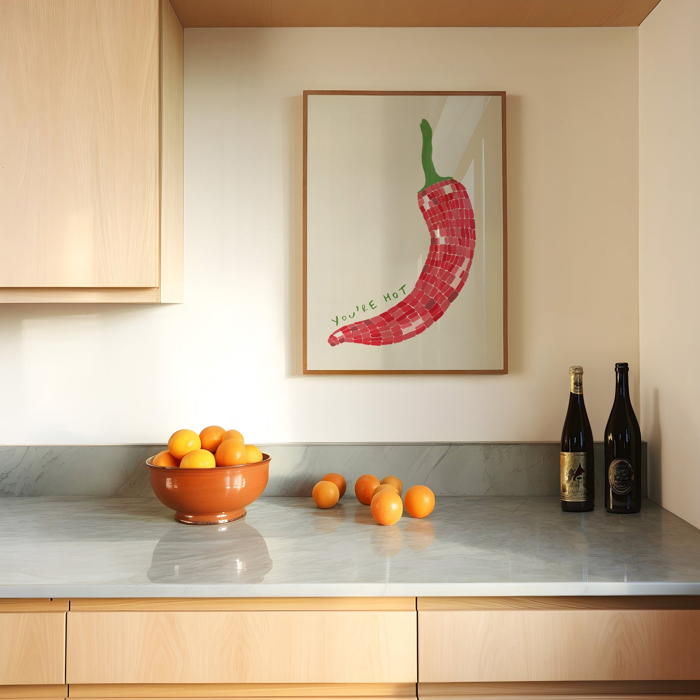 You're Hot Disco Ball Chilli Print