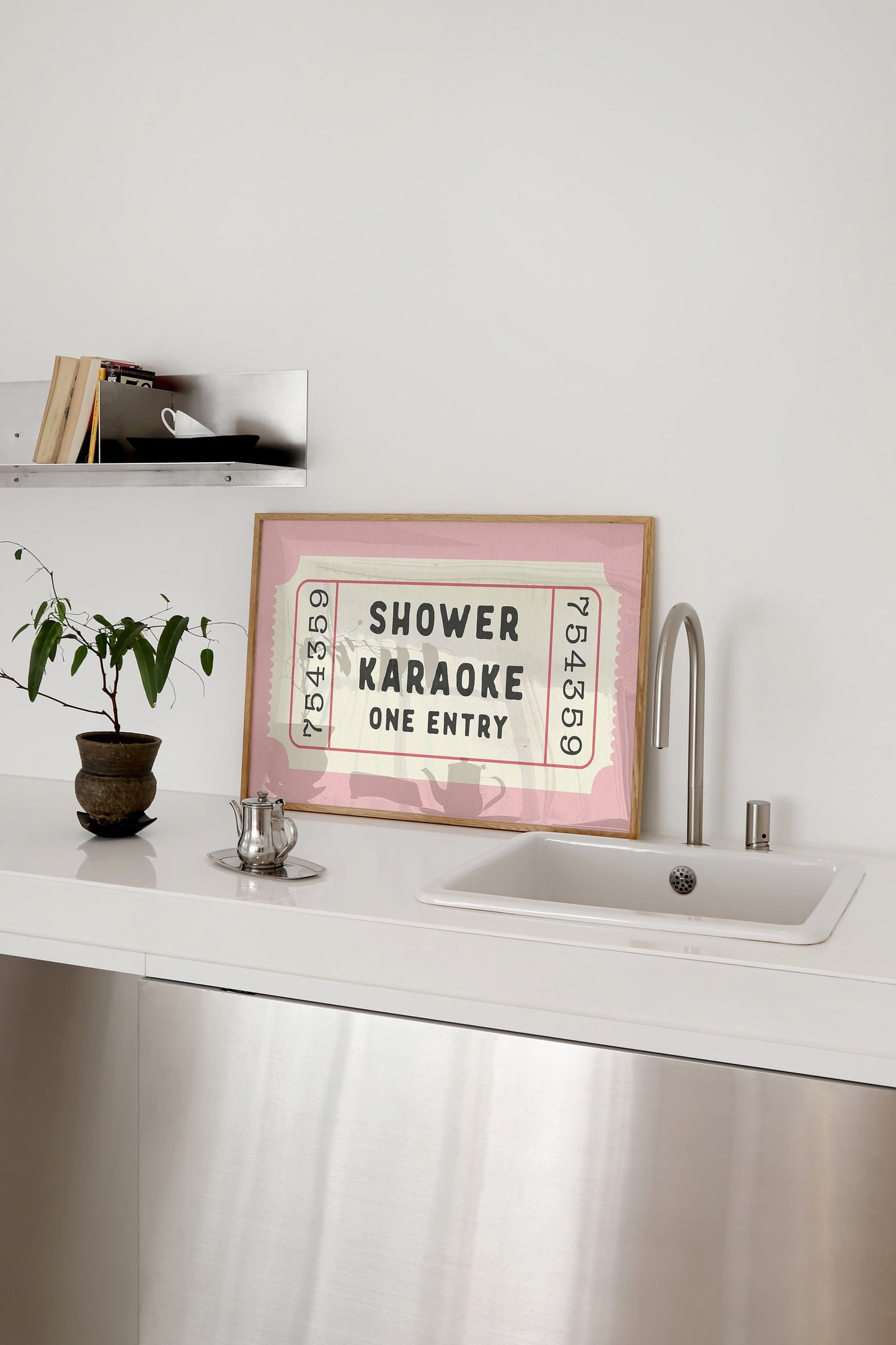 Shower Karaoke Ticket Print