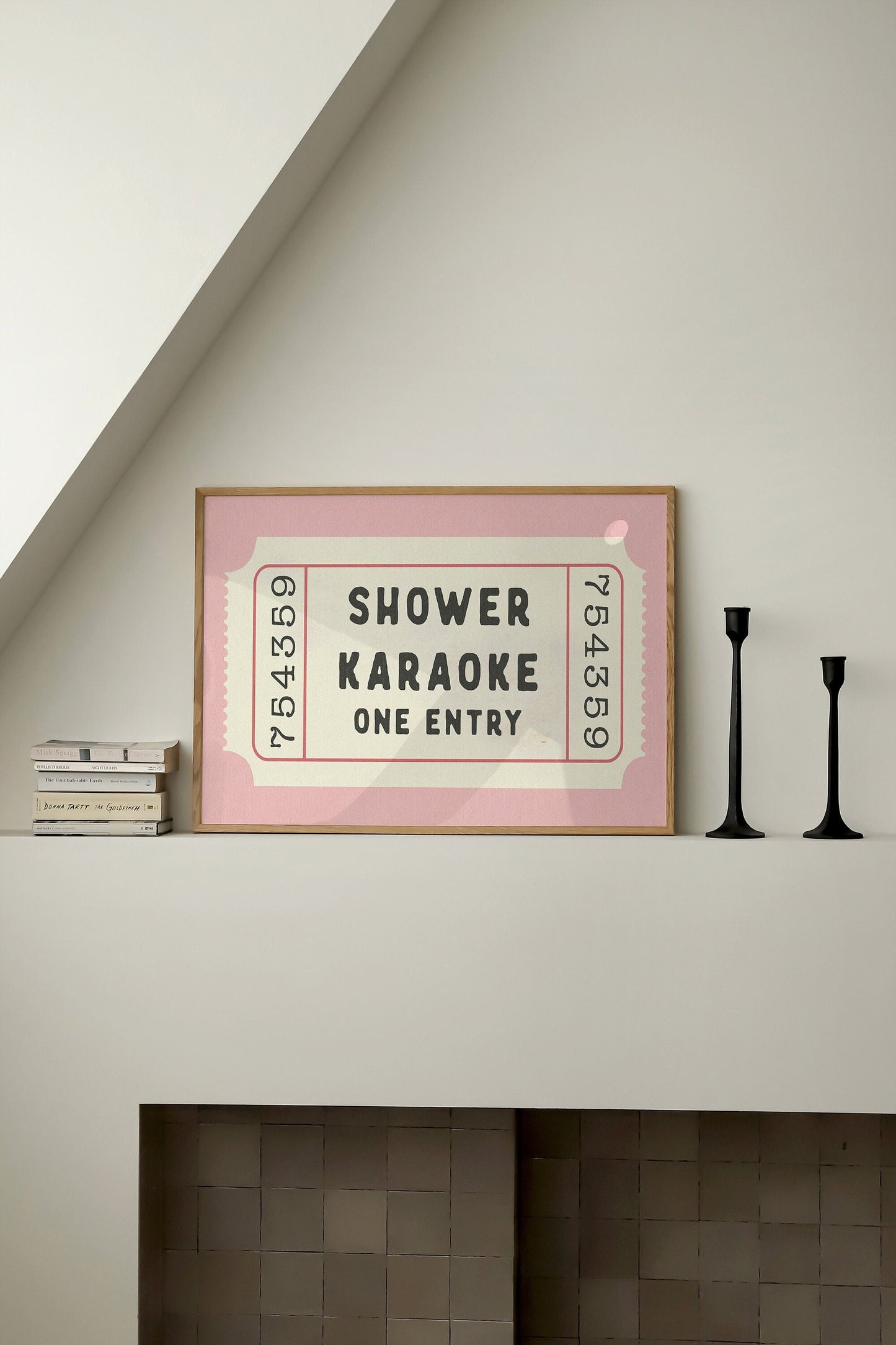 Shower Karaoke Ticket Print