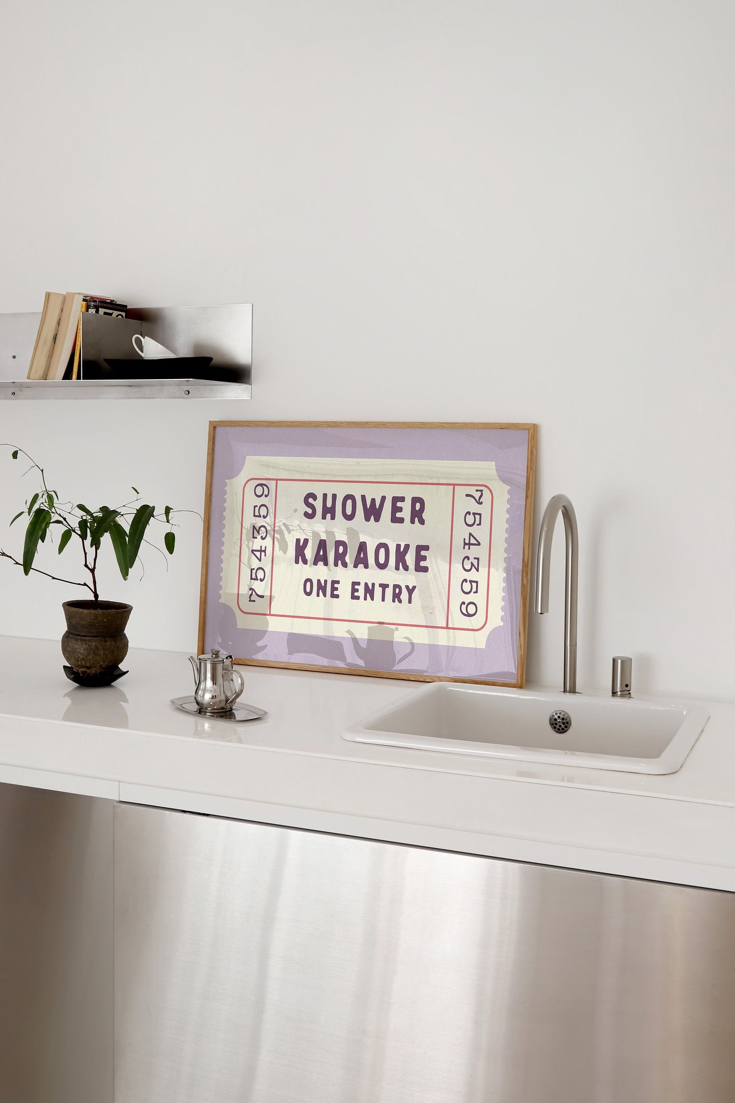 Shower Karaoke Ticket Print