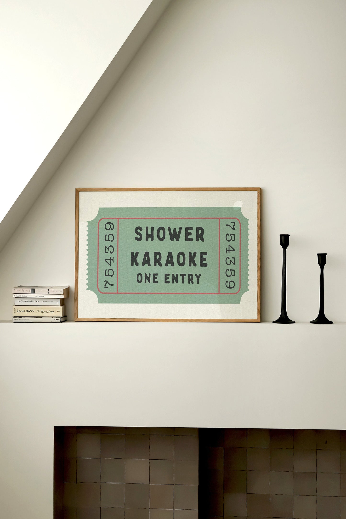 Shower Karaoke Ticket Print