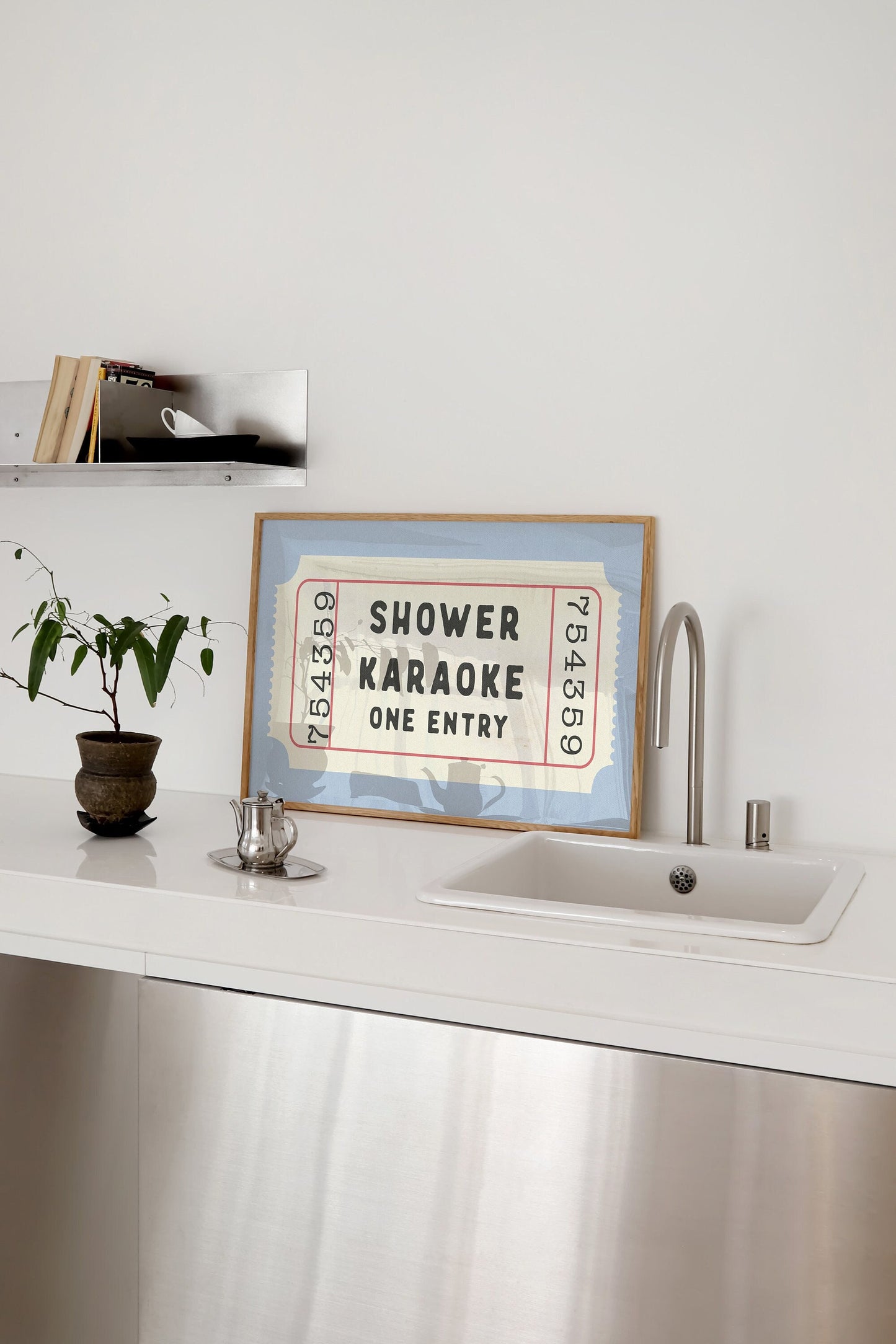 Shower Karaoke Ticket Print