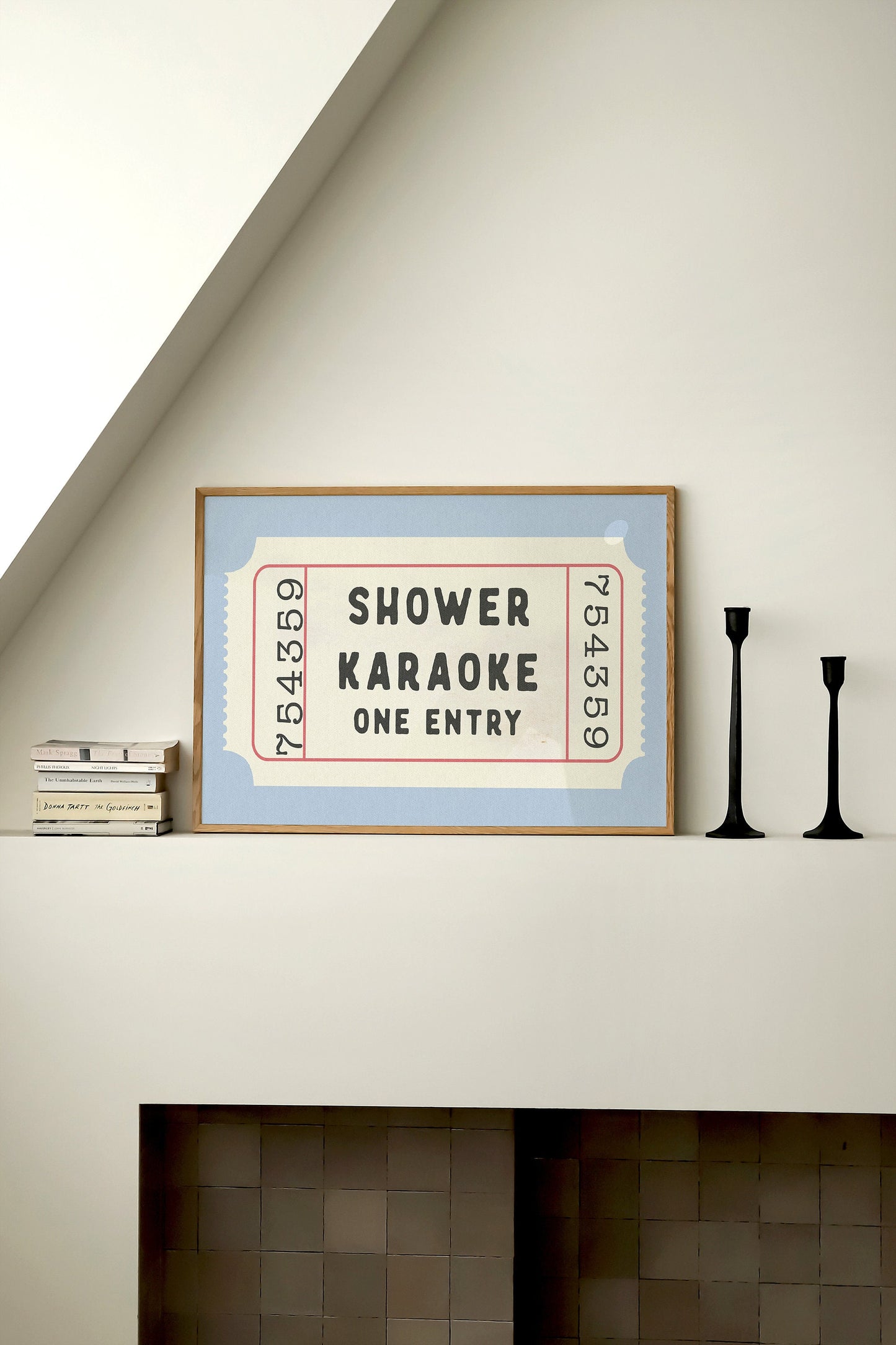 Shower Karaoke Ticket Print