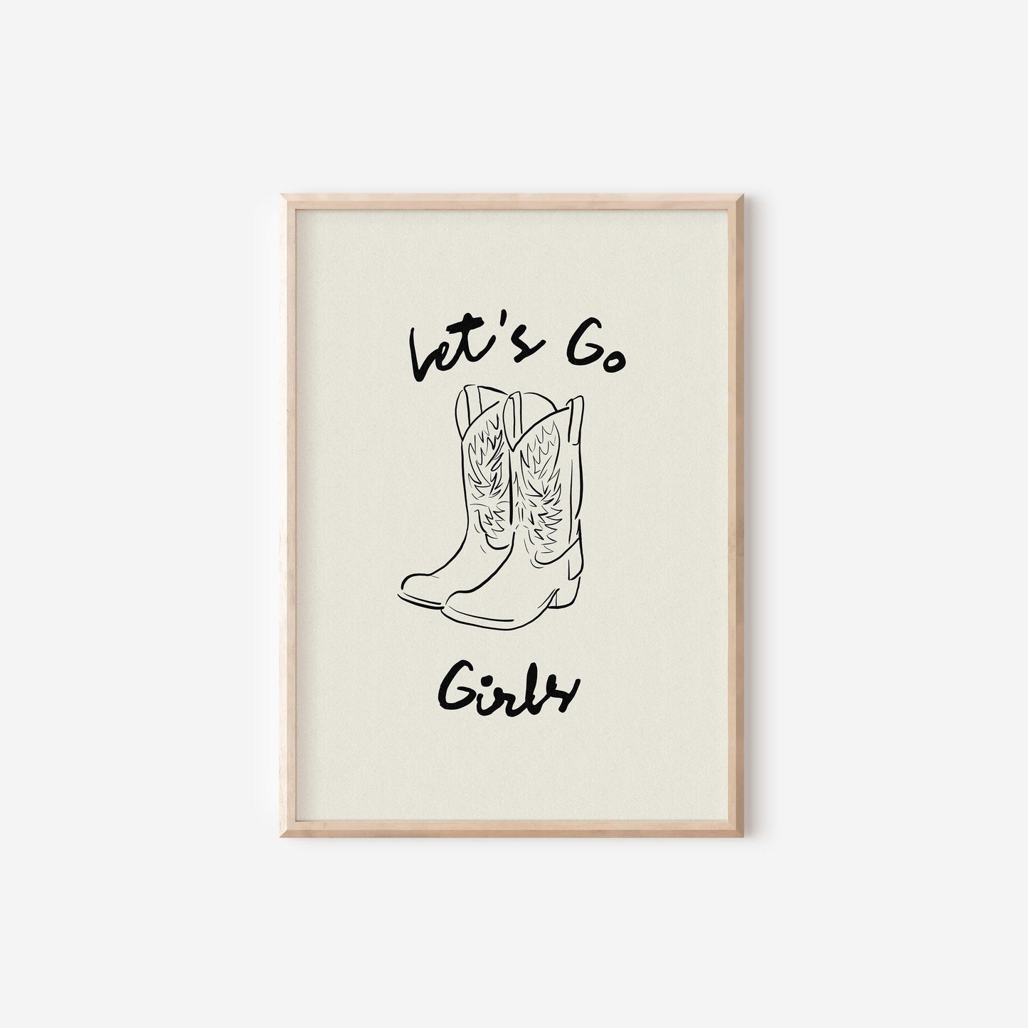 Let's Go Girl's Print