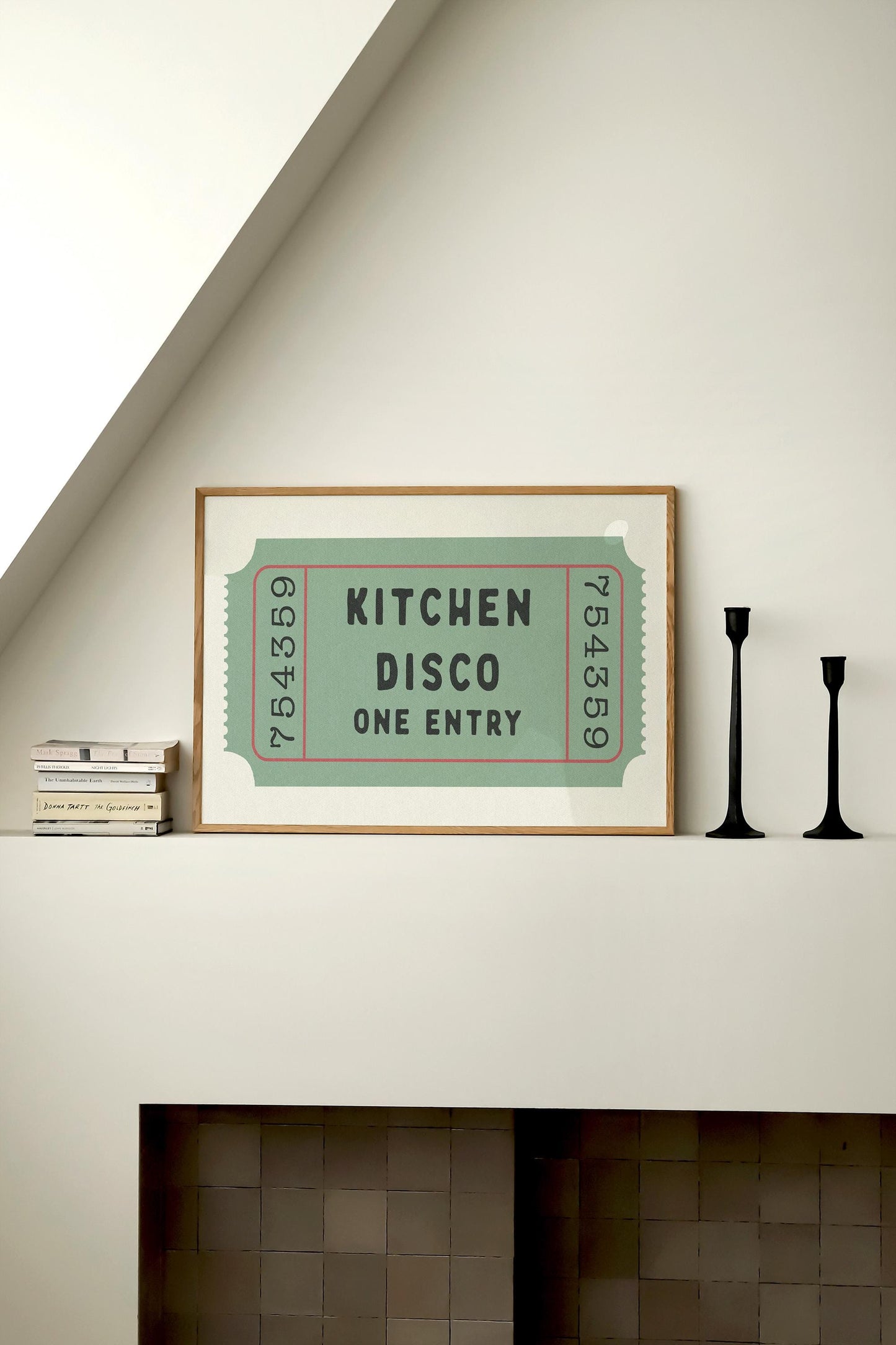Kitchen Disco Ticket Horizontal Print