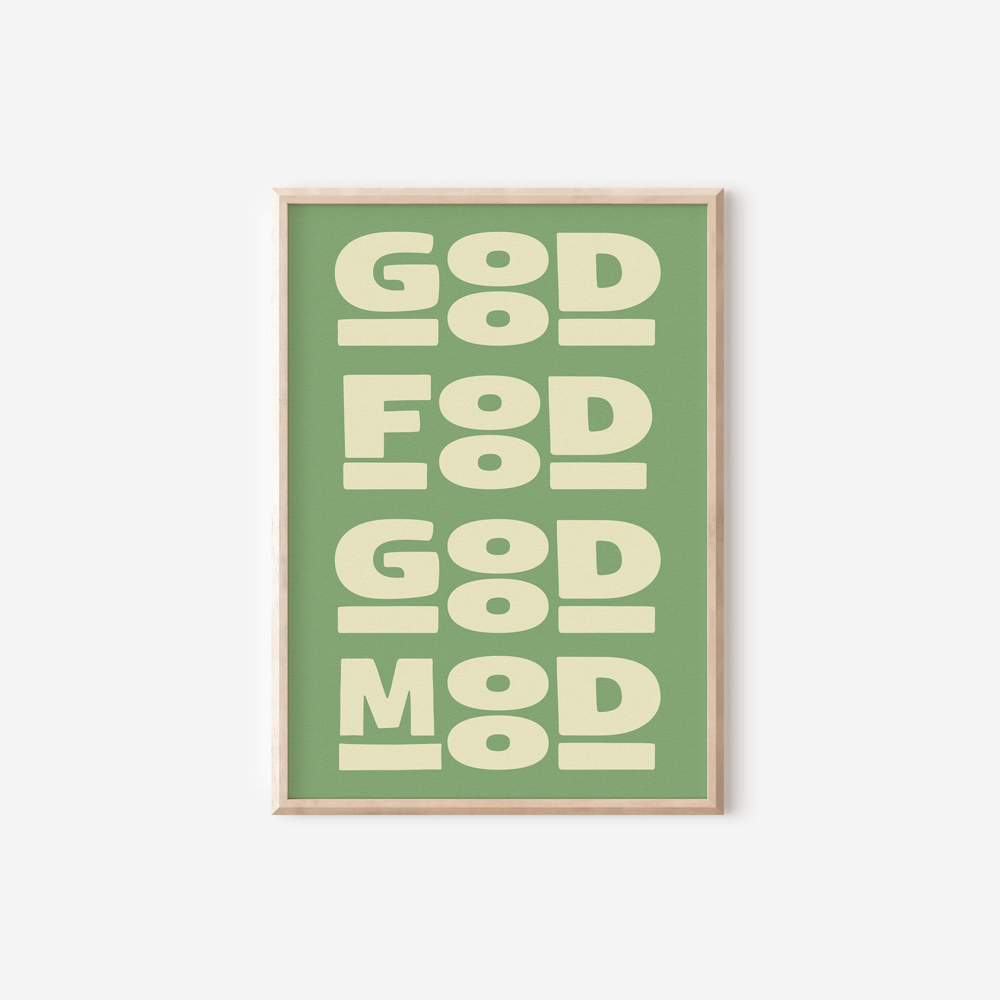 Good Food Good Mood Print