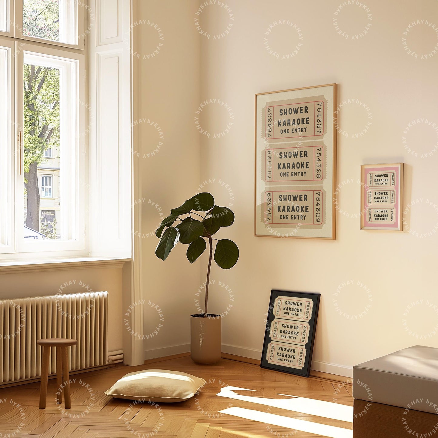 Shower Karaoke Ticket Print