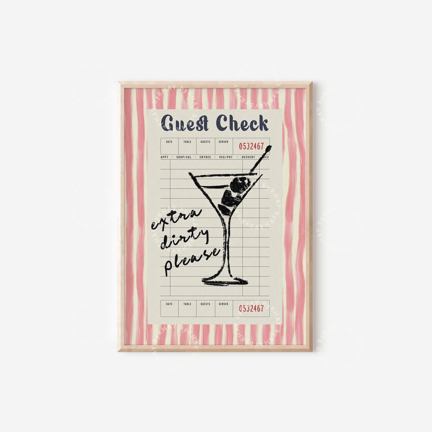 Extra Dirty Martini Print