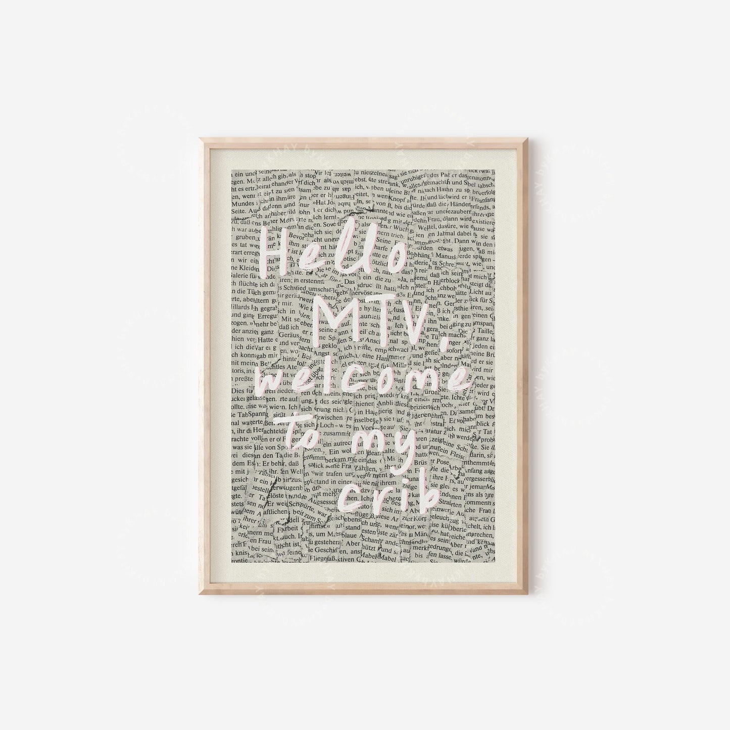 Hello MTV Welcome To My Crib Print