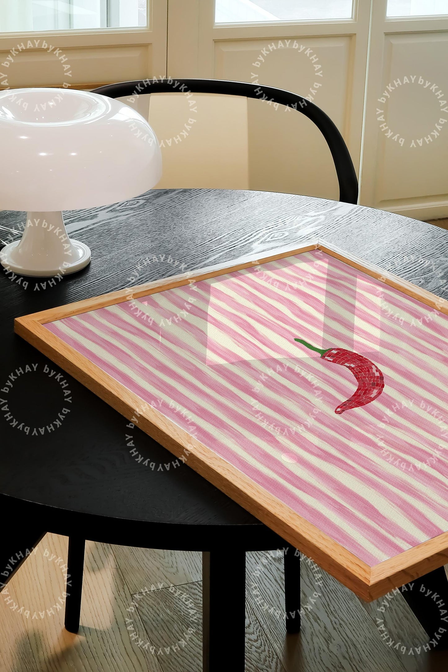 Chilli Print Stripe Print