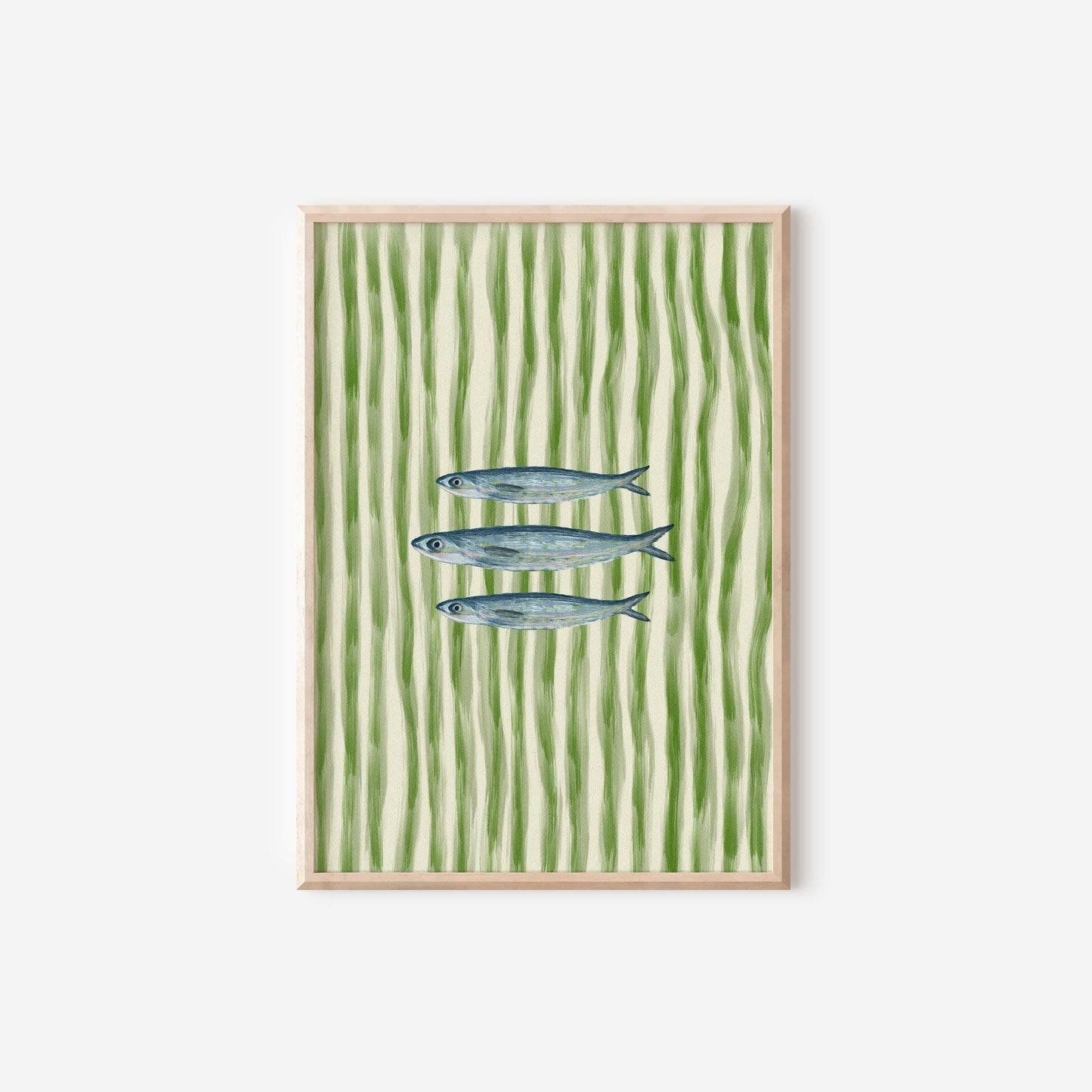 Sardines Fish Painted Print