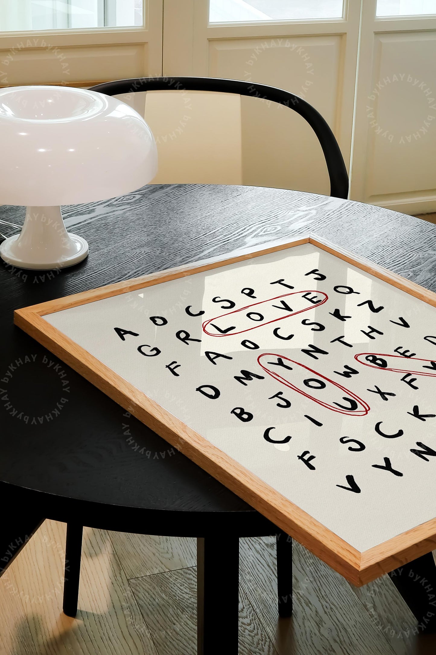 Love You Bye Crossword Print
