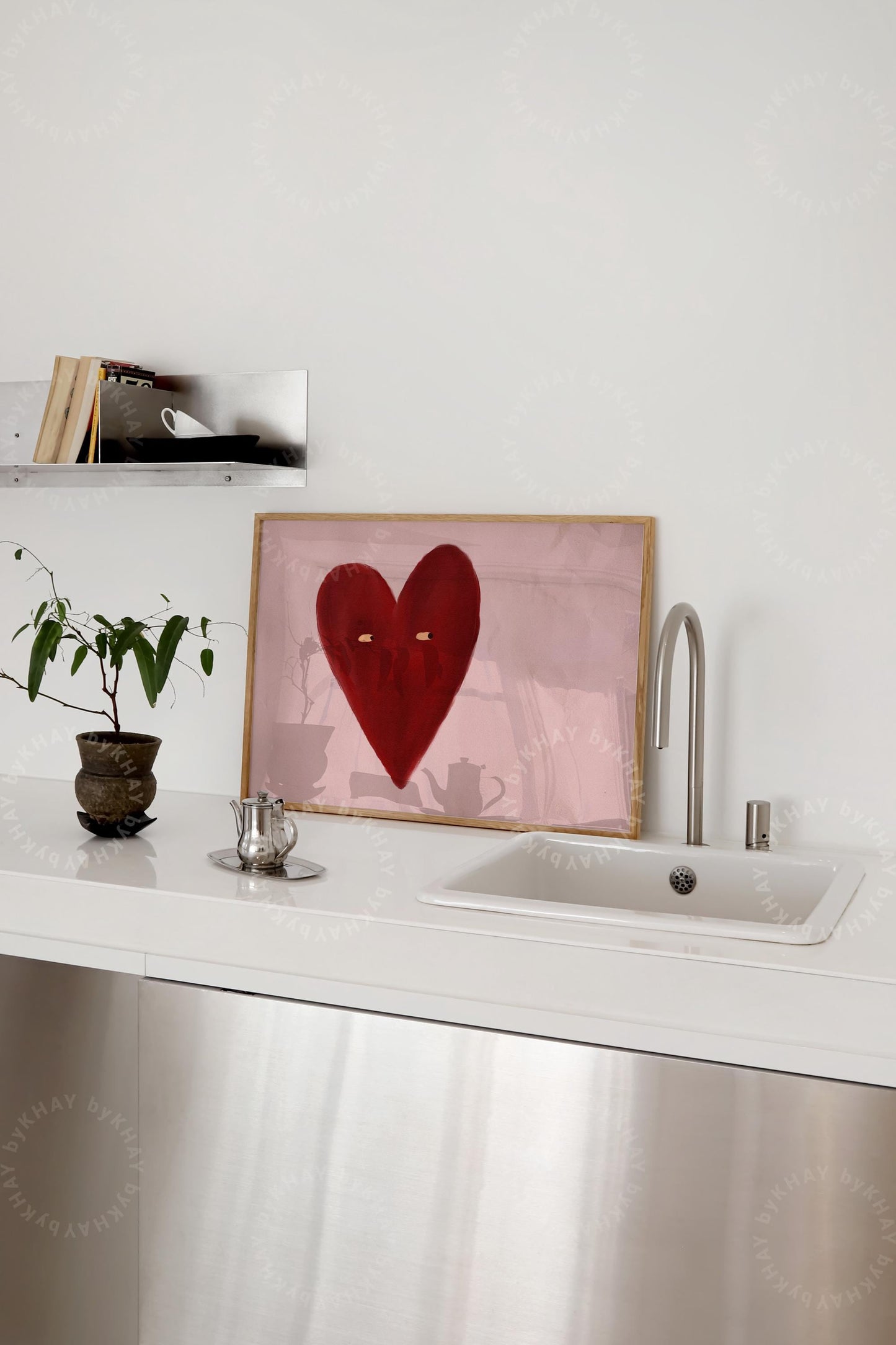 Love Heart Pink Print