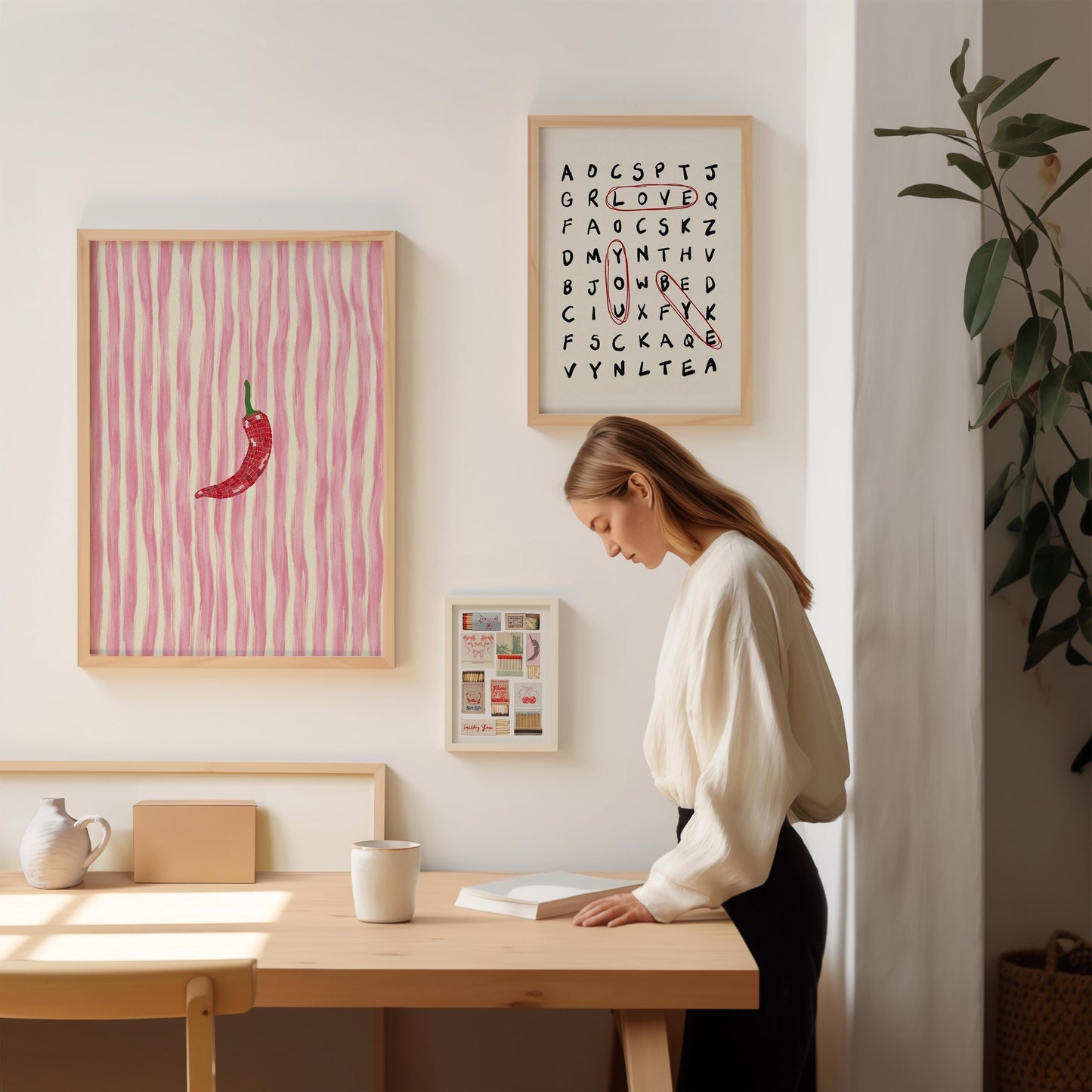 Love You Bye Crossword Print