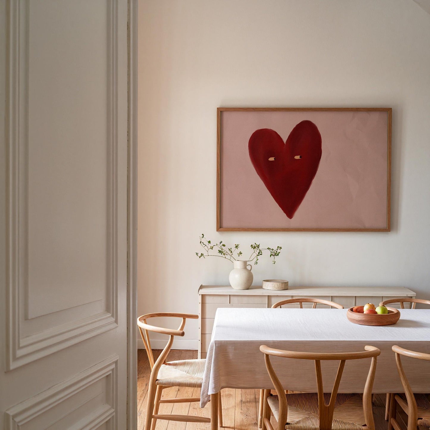 Love Heart Pink Print